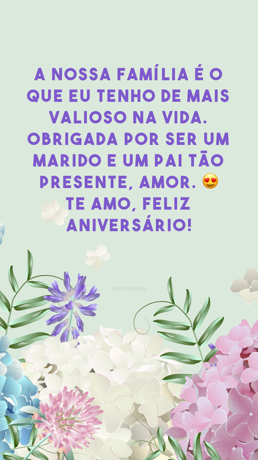 A nossa família é o que eu tenho de mais valioso na vida. Obrigada por ser um marido e um pai tão presente, amor. 😍 Te amo, feliz aniversário!