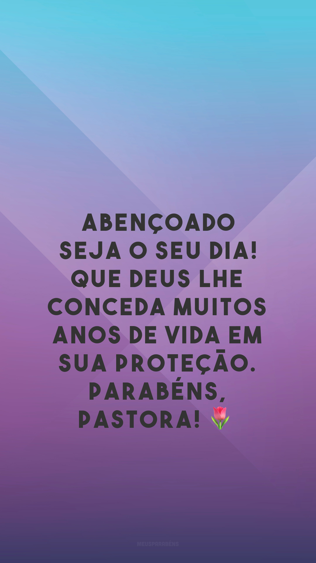 Abençoado seja o seu dia! Que Deus lhe conceda muitos anos de vida em sua proteção. Parabéns, pastora! 🌷

