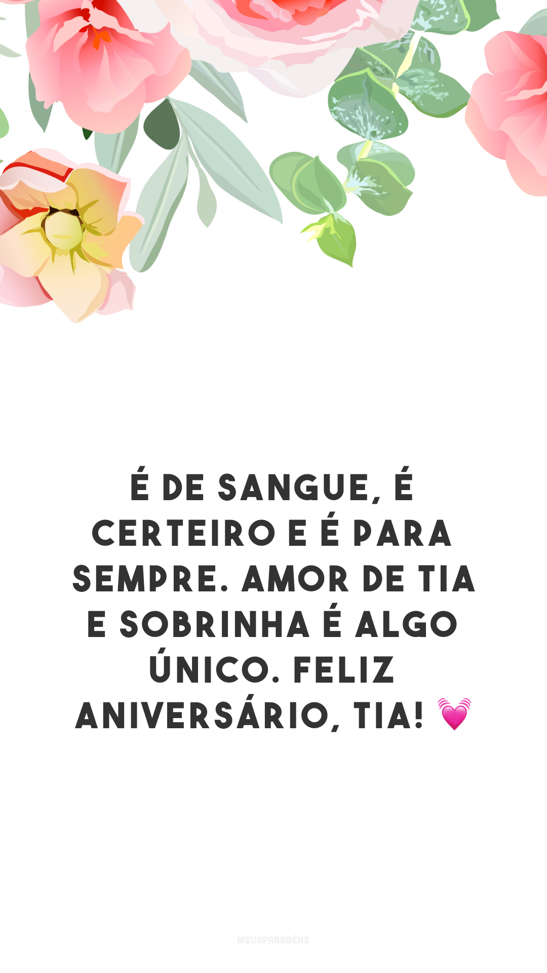 É de sangue, é certeiro e é para sempre. Amor de tia e sobrinha é algo único. Feliz aniversário, tia! 💓