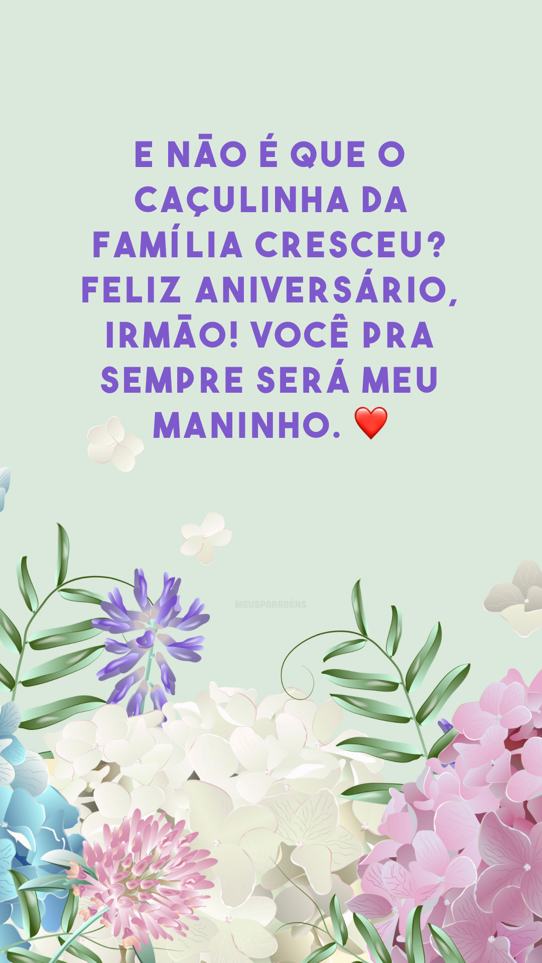 E não é que o caçulinha da família cresceu? Feliz aniversário, irmão! Você pra sempre será meu maninho. ❤