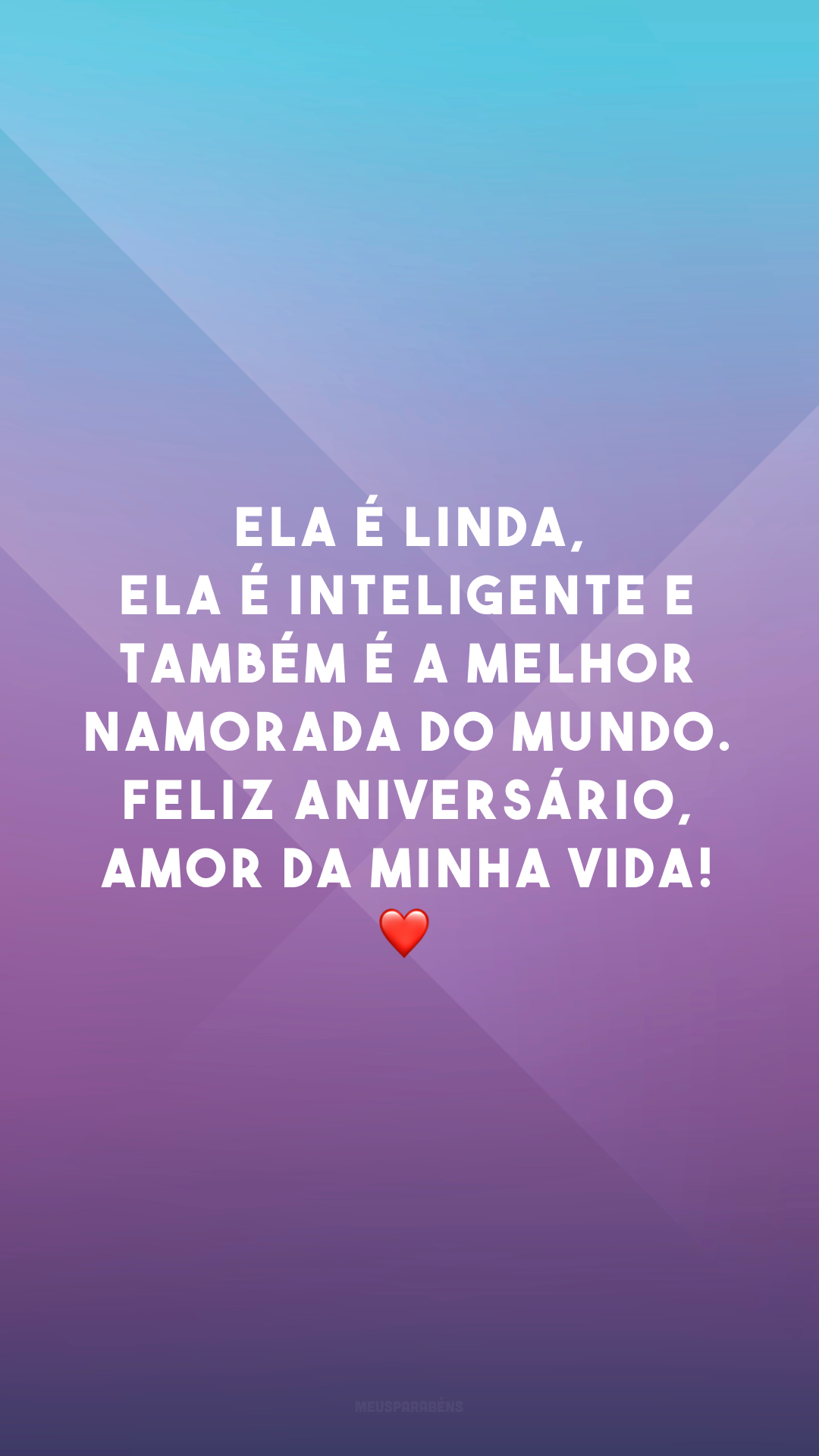 Ela é linda, ela é inteligente e também é a melhor namorada do mundo. Feliz aniversário, amor da minha vida! ❤️ 