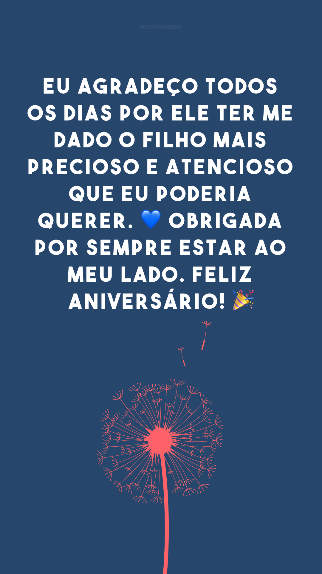 Eu agradeço todos os dias por Ele ter me dado o filho mais precioso e atencioso que eu poderia querer. 💙 Obrigada por sempre estar ao meu lado. Feliz aniversário! 🎉