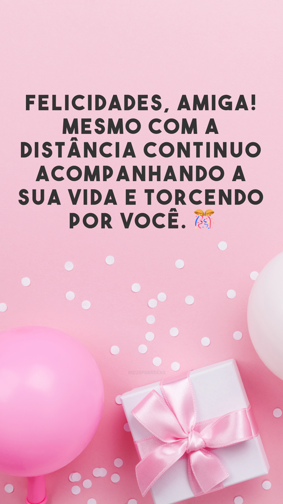 Felicidades, amiga! Mesmo com a distância continuo acompanhando a sua vida e torcendo por você. 🎊