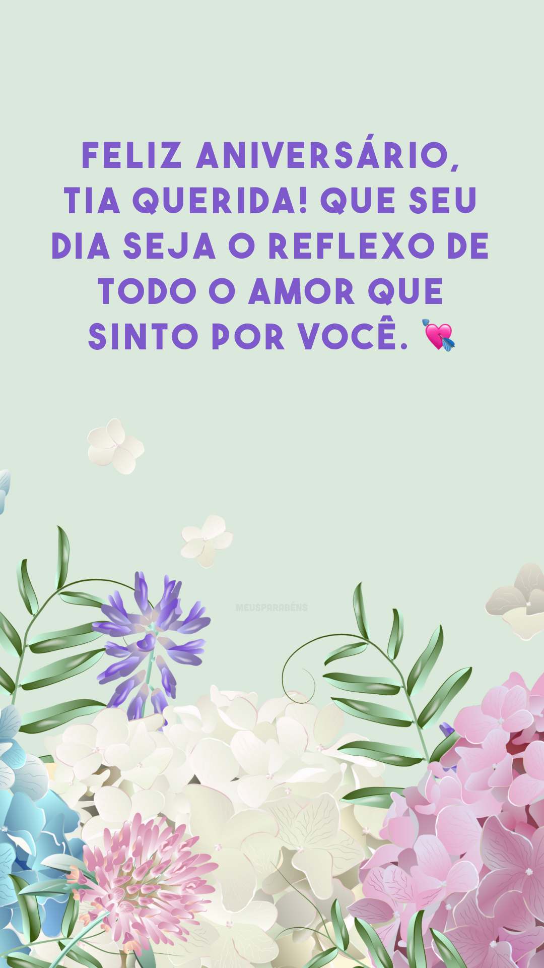 Feliz aniversário, tia querida! Que seu dia seja o reflexo de todo o amor que sinto por você. 💘