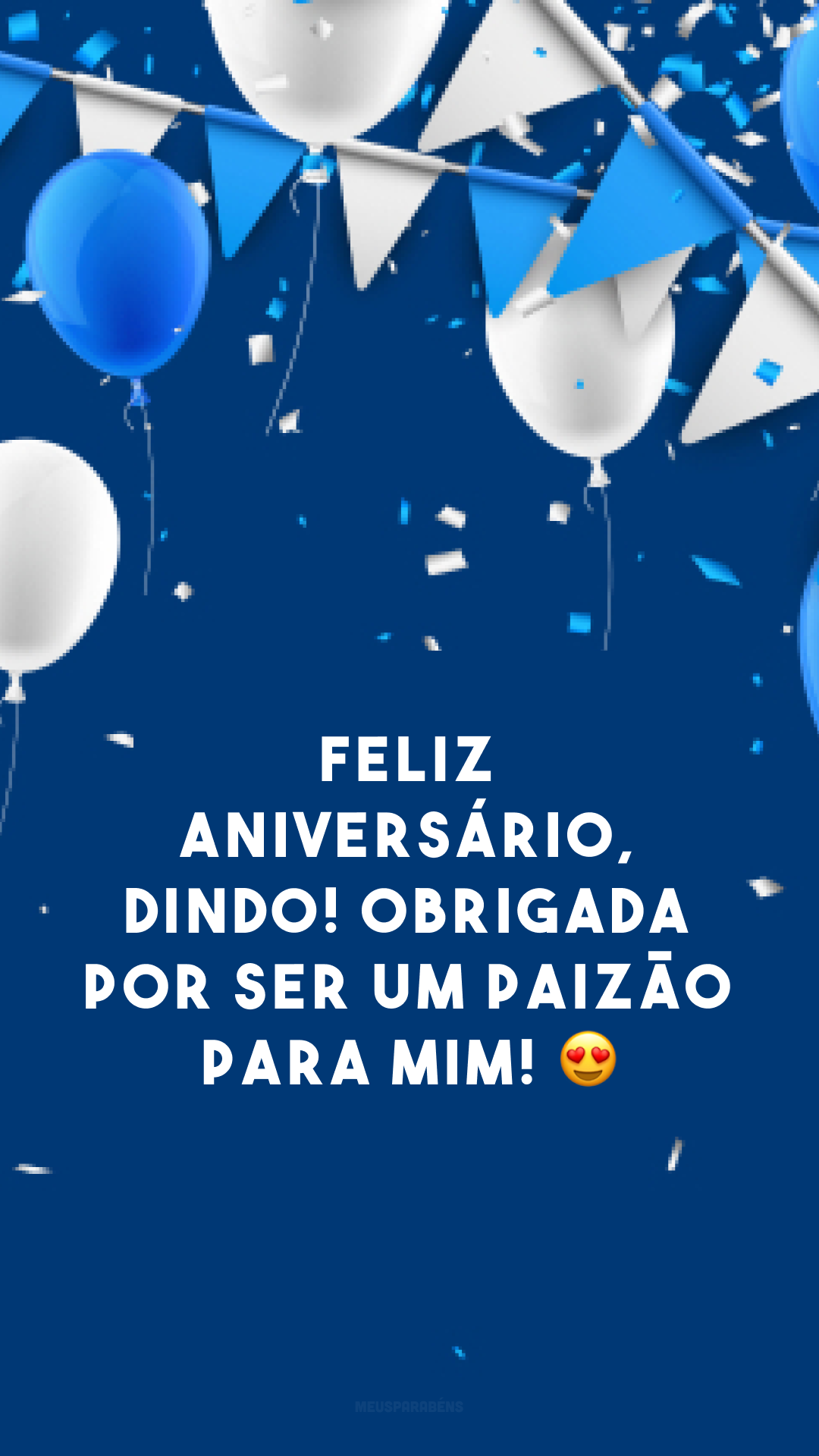 Feliz aniversário, dindo! Obrigada por ser um paizão para mim! 😍