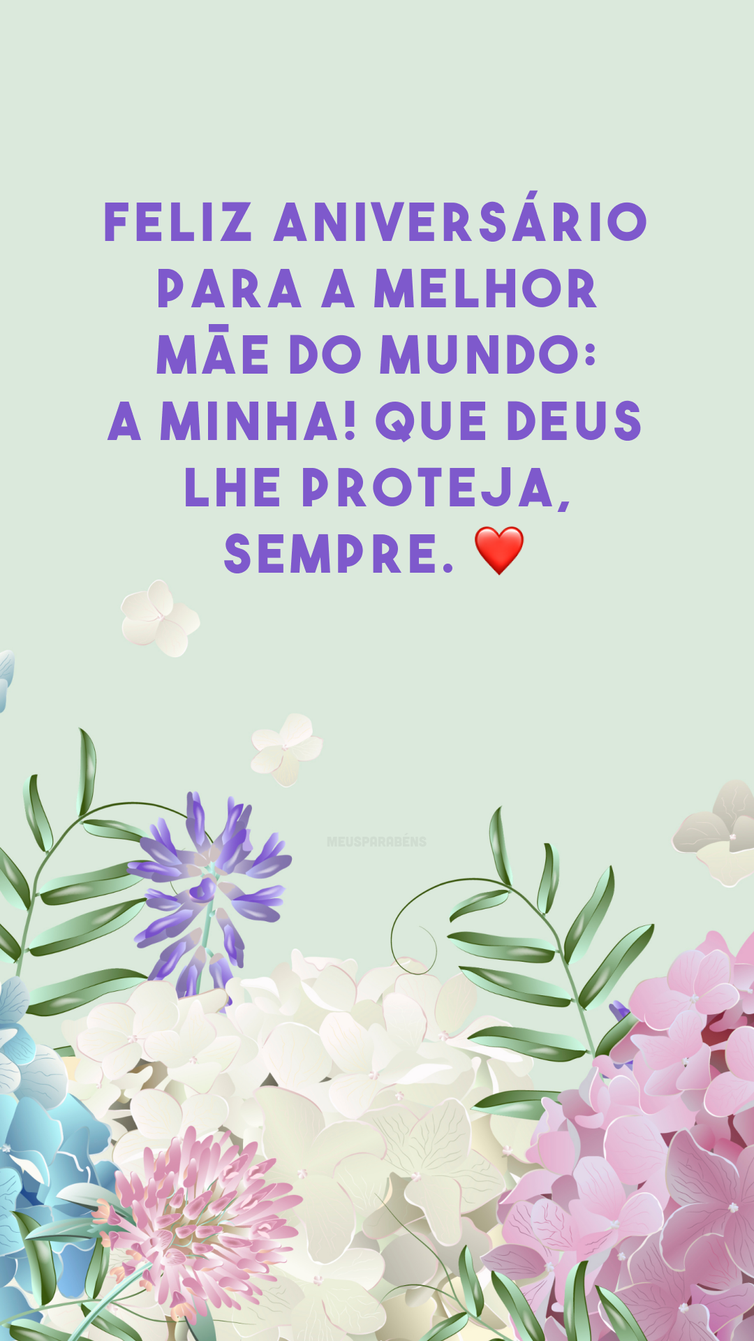 Feliz aniversário para a melhor mãe do mundo: a minha! Que Deus lhe proteja, sempre. ❤️