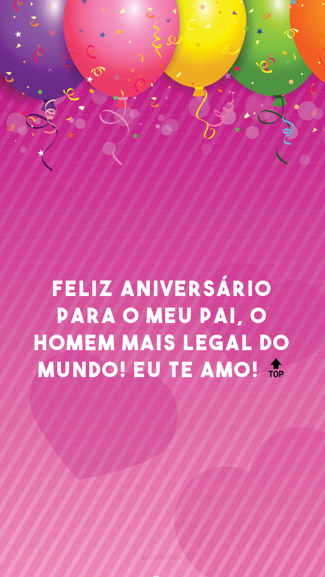 Feliz aniversário para o meu pai, o homem mais legal do MUNDO! Eu te amo! 🔝