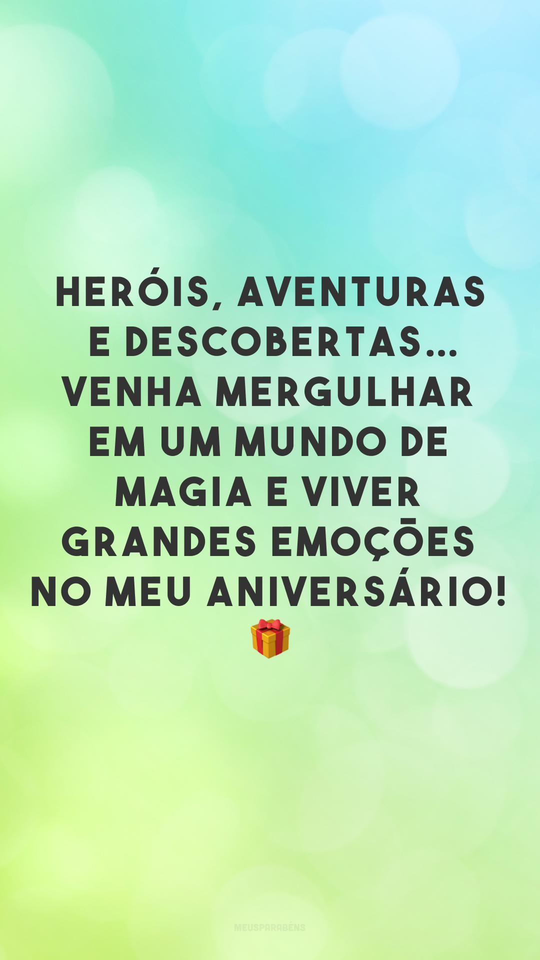 Heróis, aventuras e descobertas… Venha mergulhar em um mundo de magia e viver grandes emoções no meu aniversário! 🎁