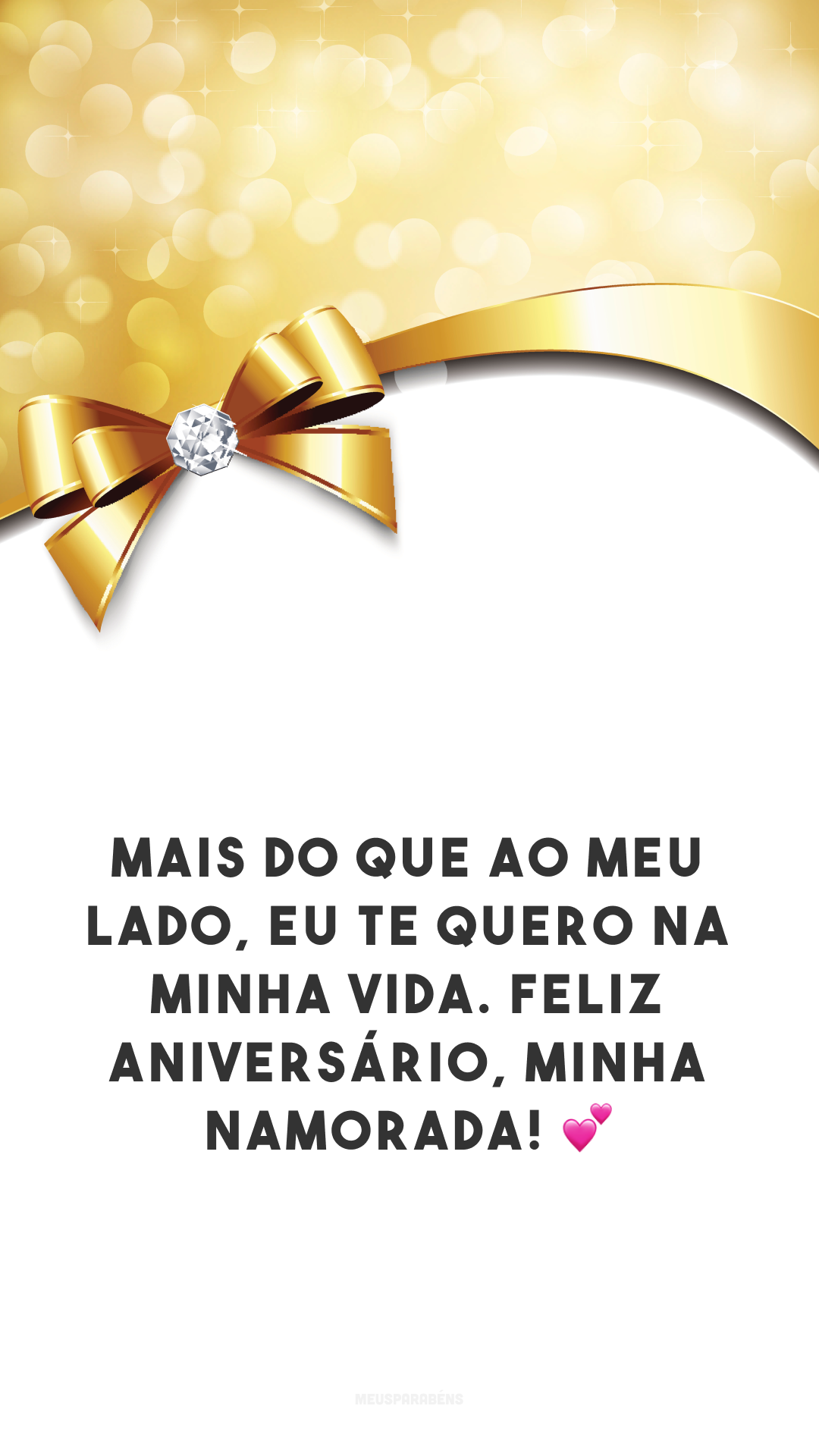 Mais do que ao meu lado, eu te quero na minha vida. Feliz aniversário, minha namorada! 💕