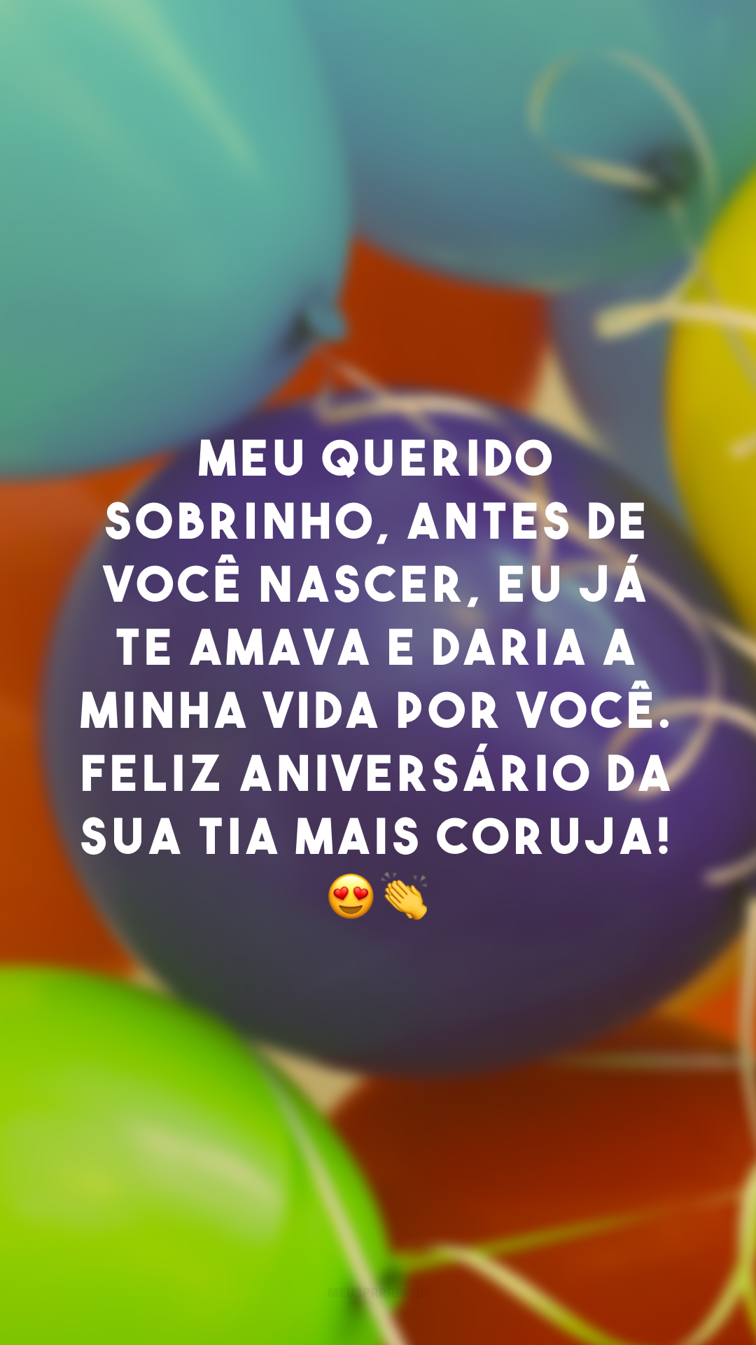 Meu querido sobrinho, antes de você nascer, eu já te amava e daria a minha vida por você. Feliz aniversário da sua tia mais coruja! 😍👏