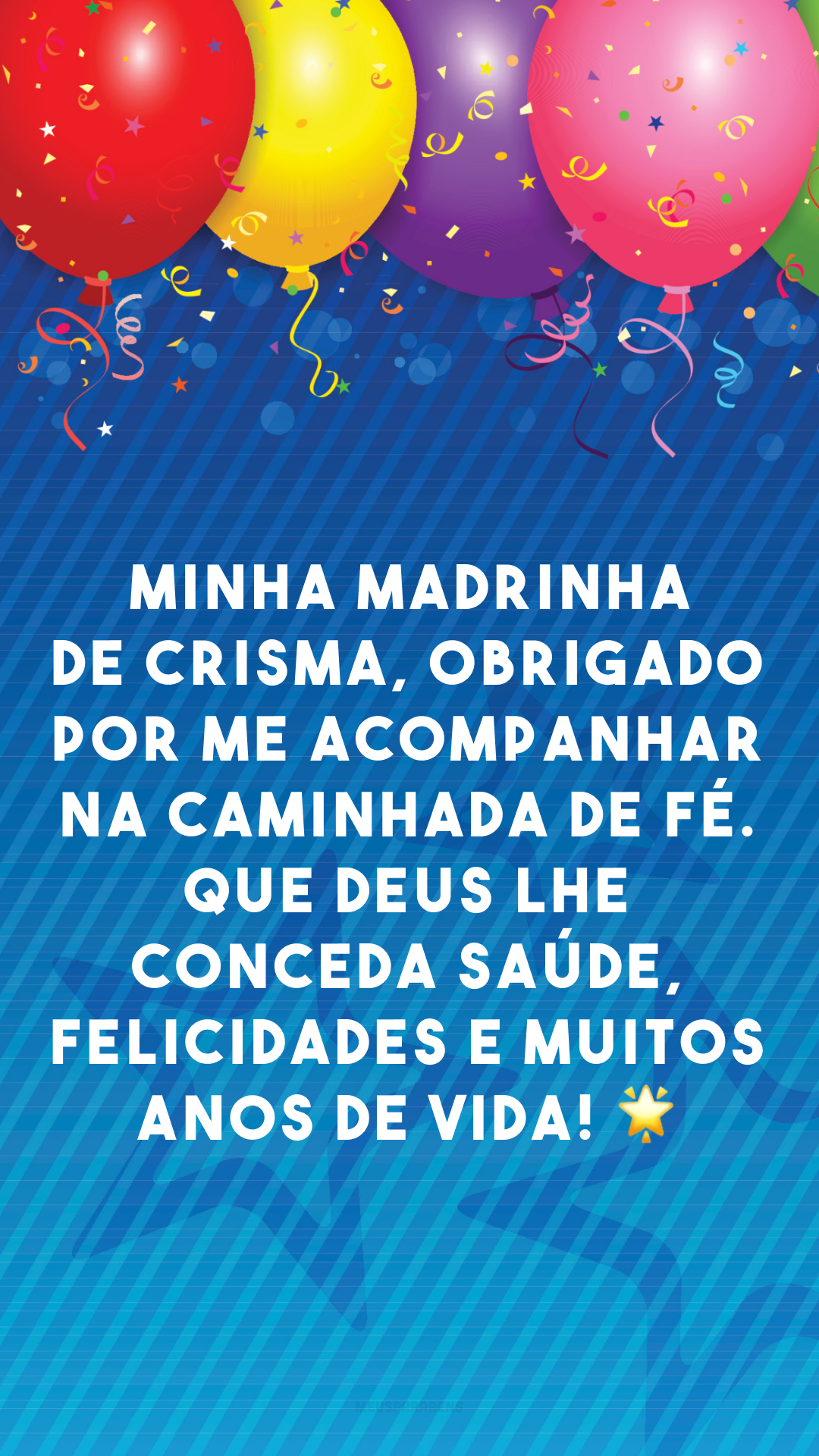 Minha madrinha de crisma, obrigado por me acompanhar na caminhada de fé. Que Deus lhe conceda saúde, felicidades e muitos anos de vida! 🌟 