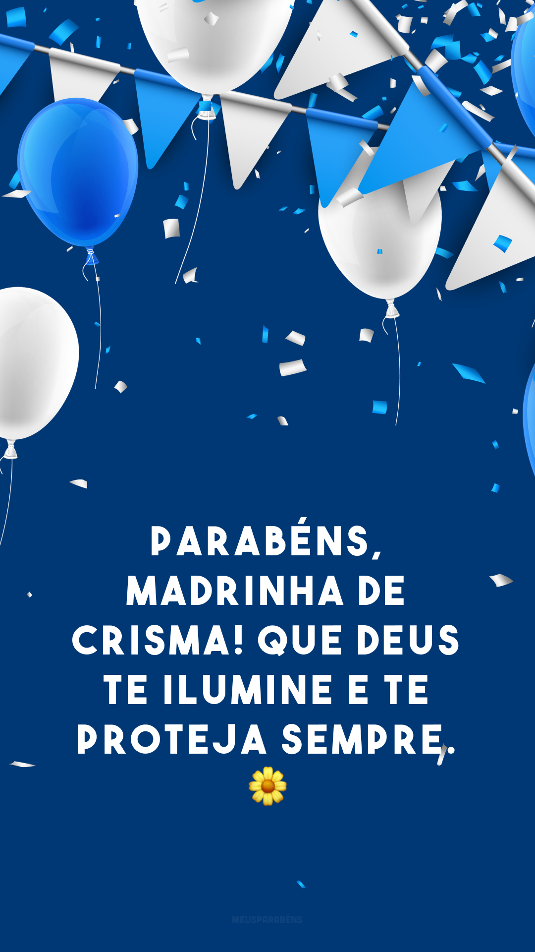 Parabéns, madrinha de crisma! Que Deus te ilumine e te proteja sempre. 🌼