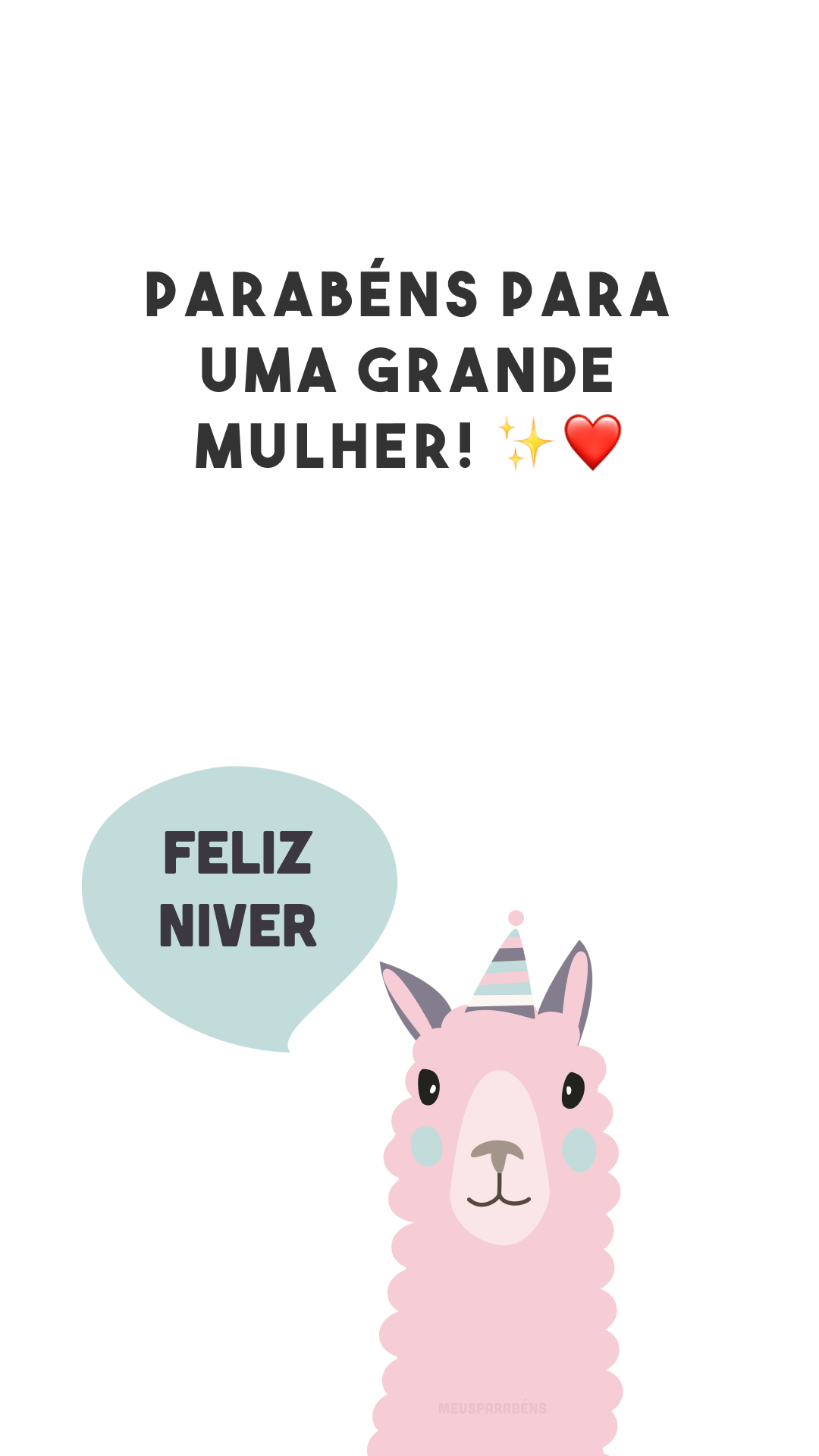 Parabéns para uma grande mulher! ✨❤