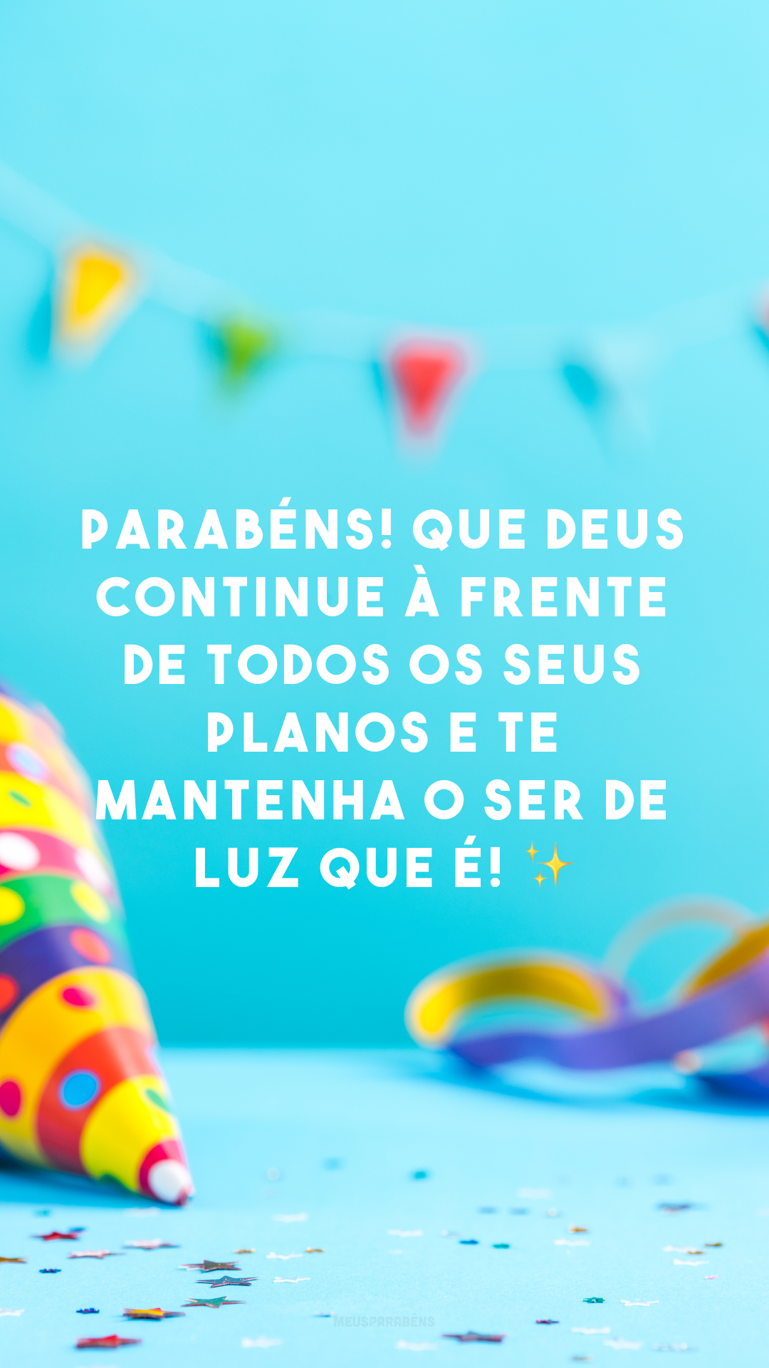 Parabéns! Que Deus continue à frente de todos os seus planos e te mantenha o ser de luz que é! ✨