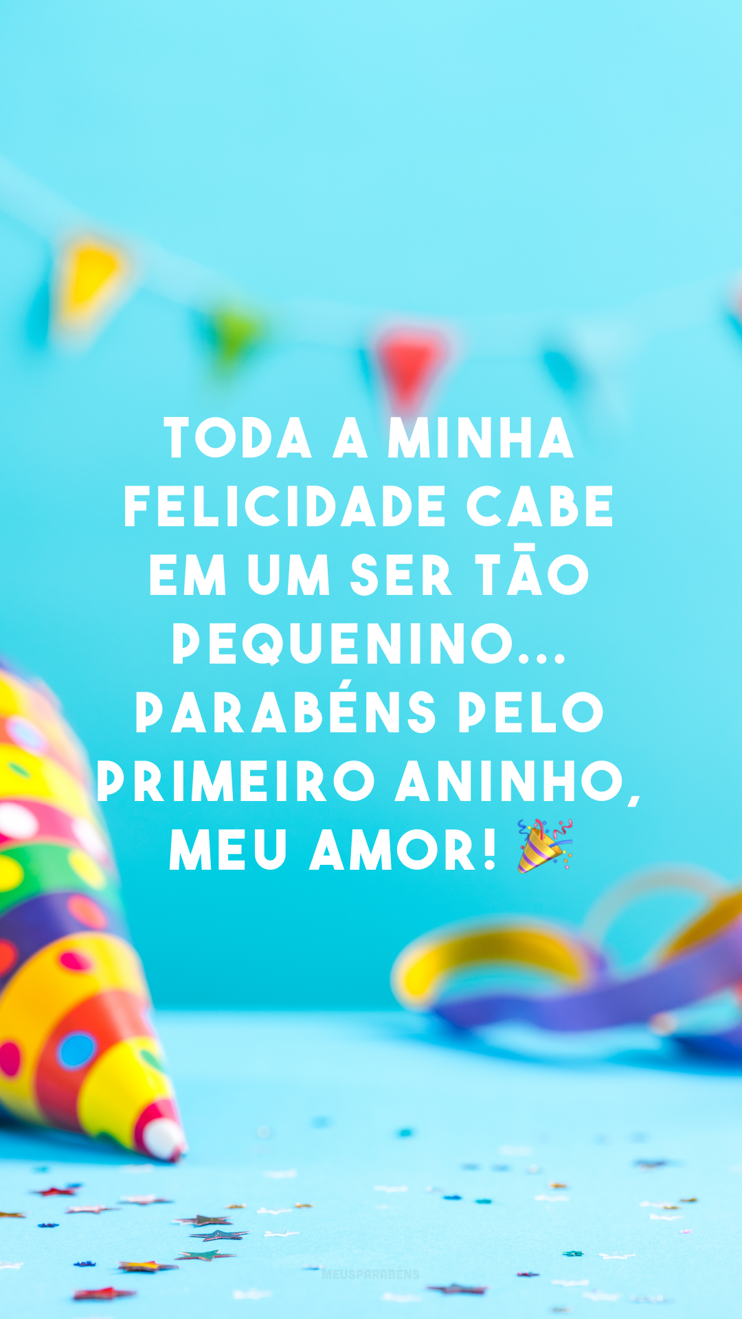 Toda a minha felicidade cabe em um ser tão pequenino... Parabéns pelo primeiro aninho, meu amor! 🎉