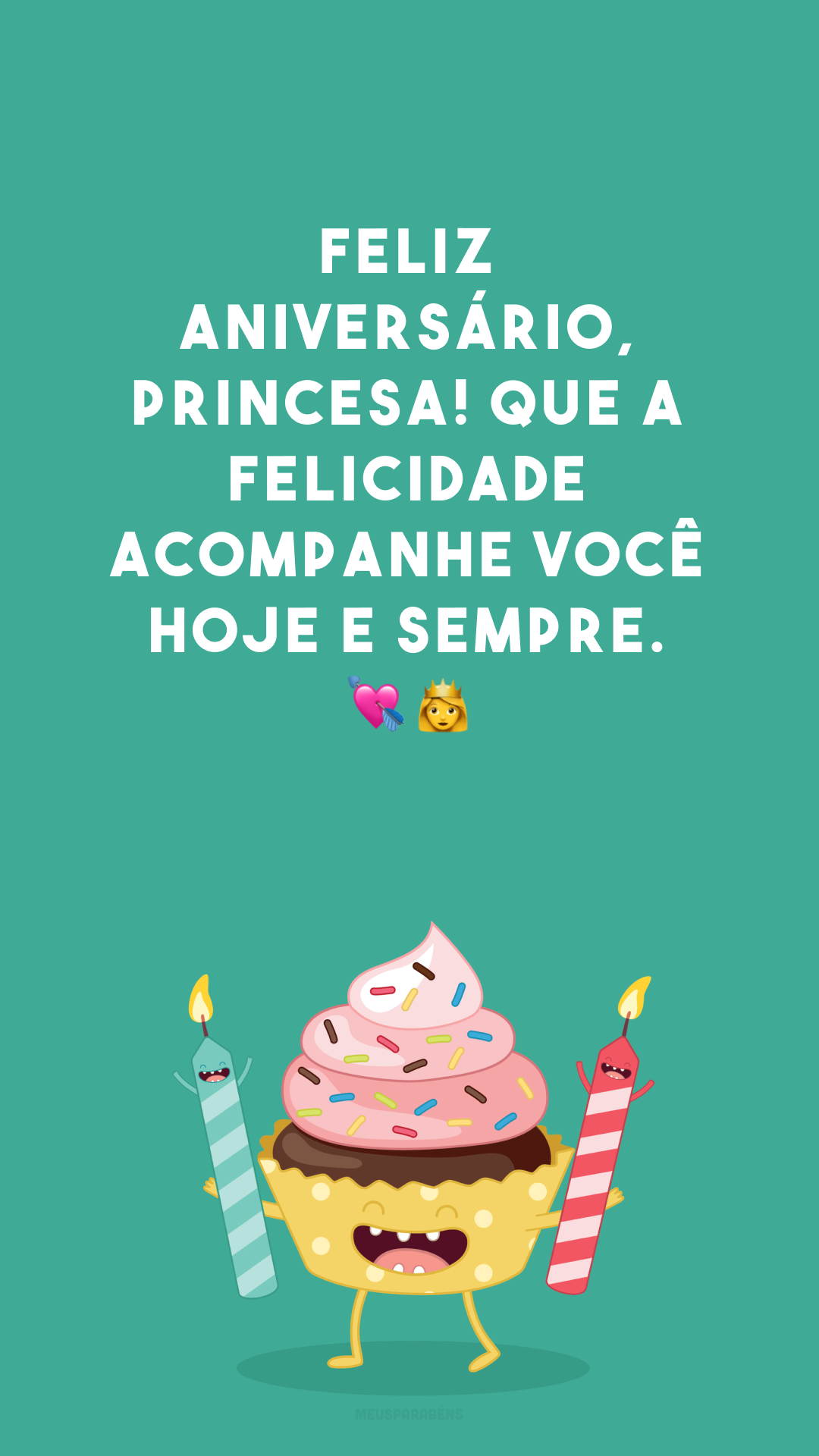 Feliz aniversário, princesa! Que a felicidade acompanhe você hoje e sempre. 💘👑