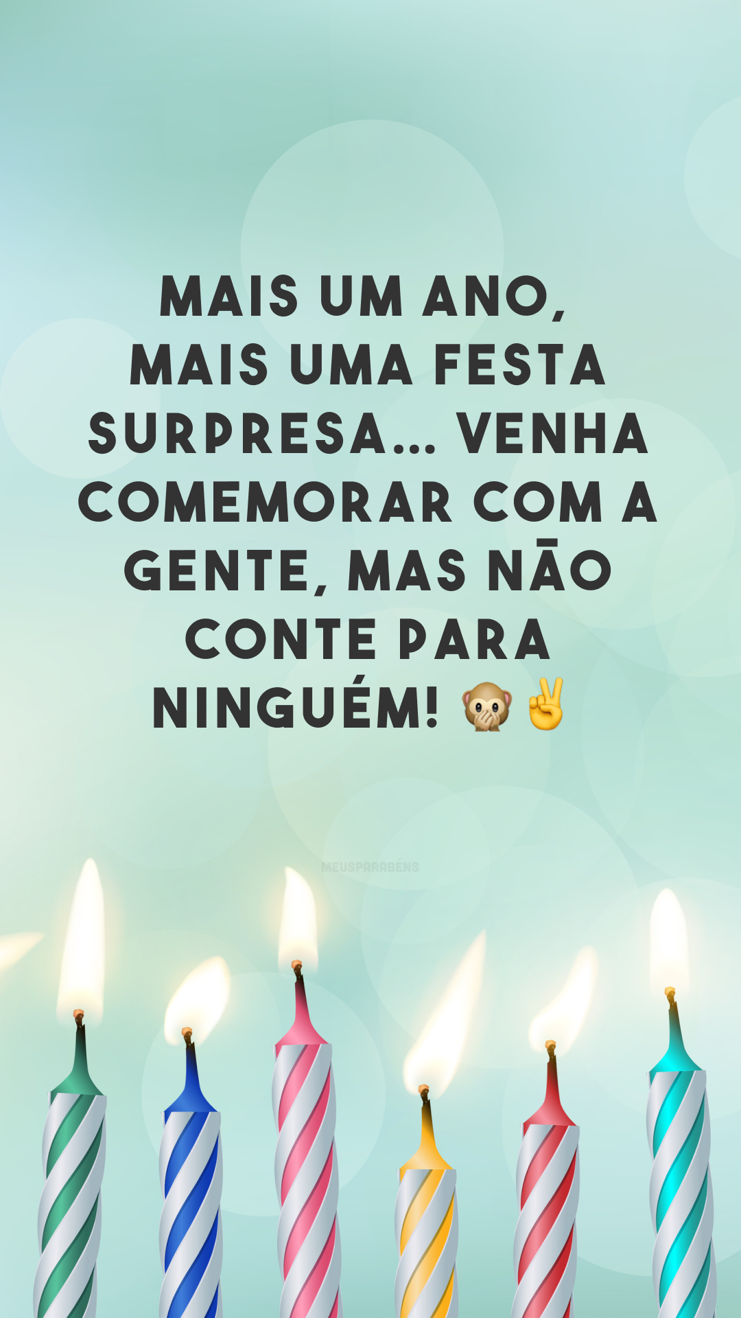 Mais um ano, mais uma festa surpresa… venha comemorar com a gente, mas não conte para ninguém! 🙊✌
