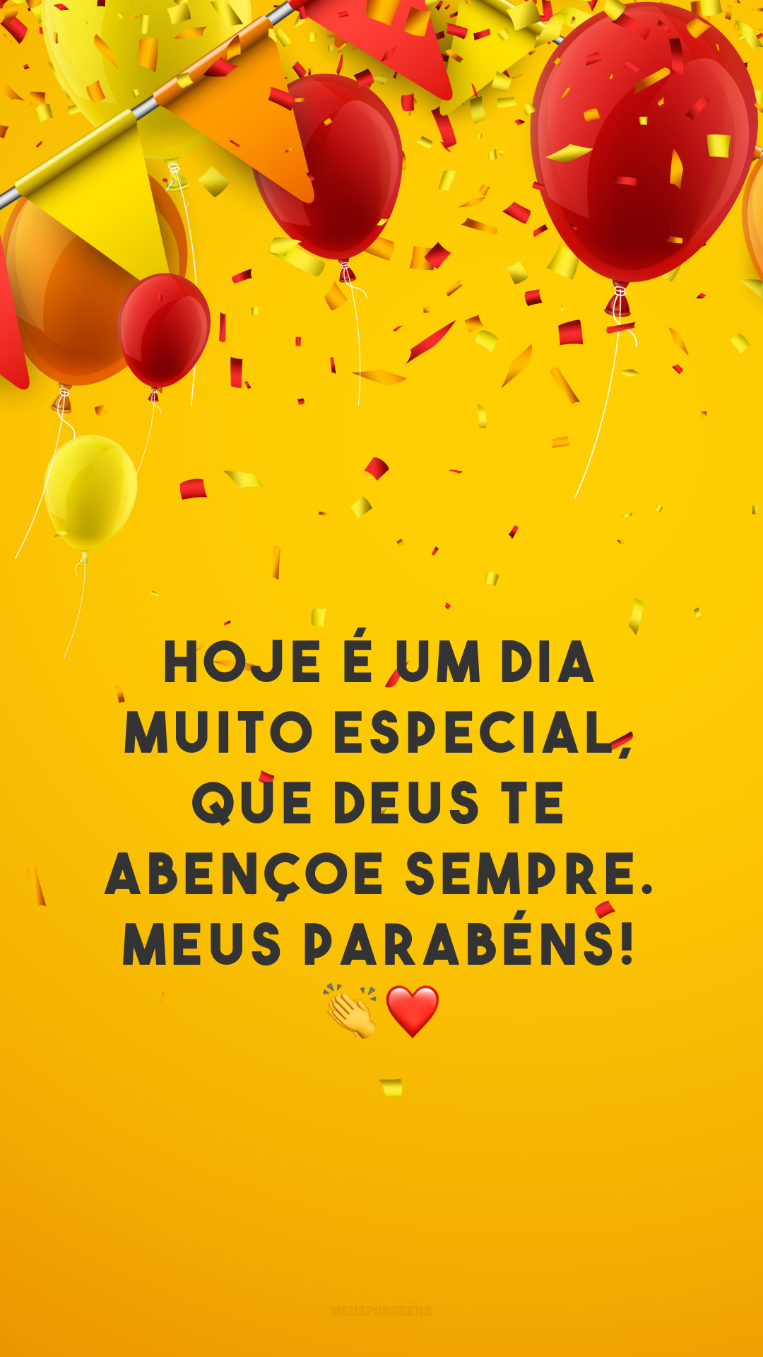 Hoje é um dia muito especial, que Deus te abençoe sempre. Meus parabéns! 👏❤