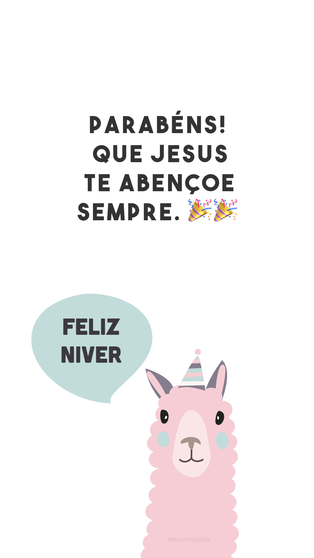 Parabéns! Que Jesus te abençoe sempre. 🎉🎉