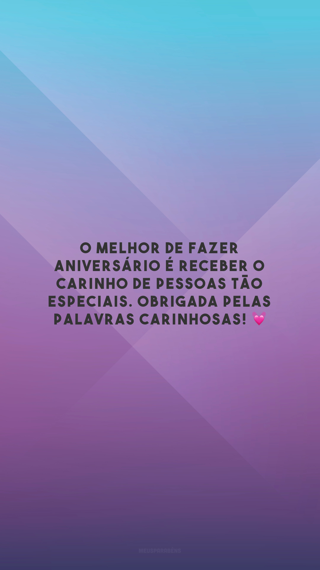 O melhor de fazer aniversário é receber o carinho de pessoas tão especiais. Obrigada pelas palavras carinhosas! 💓