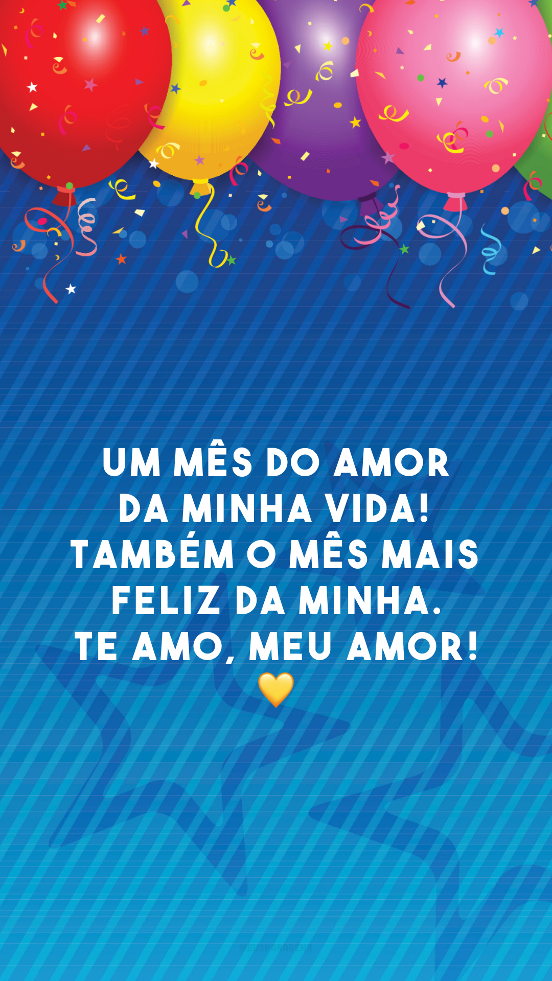 Um mês do amor da minha vida! Também o mês mais feliz da minha. Te amo, meu amor! 💛