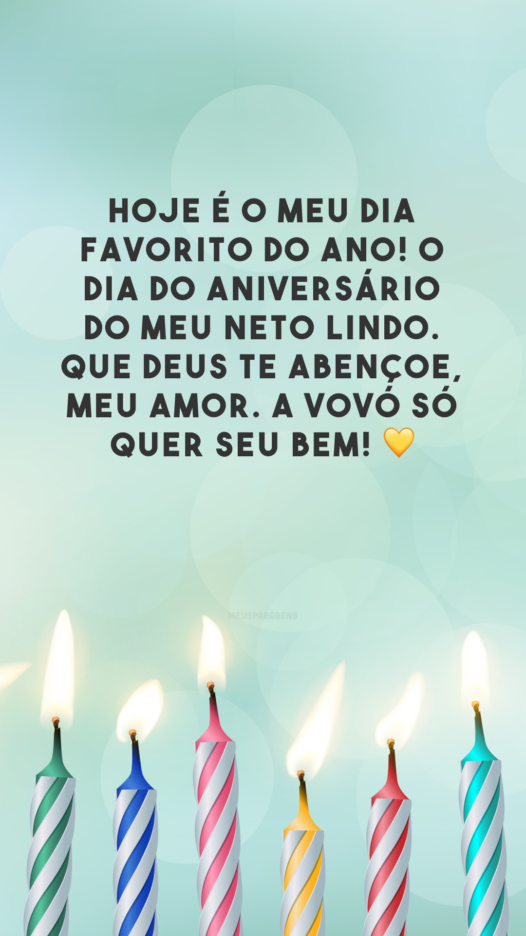 Hoje é o meu dia favorito do ano! O dia do aniversário do meu neto lindo. Que Deus te abençoe, meu amor. A vovó só quer seu bem! 💛