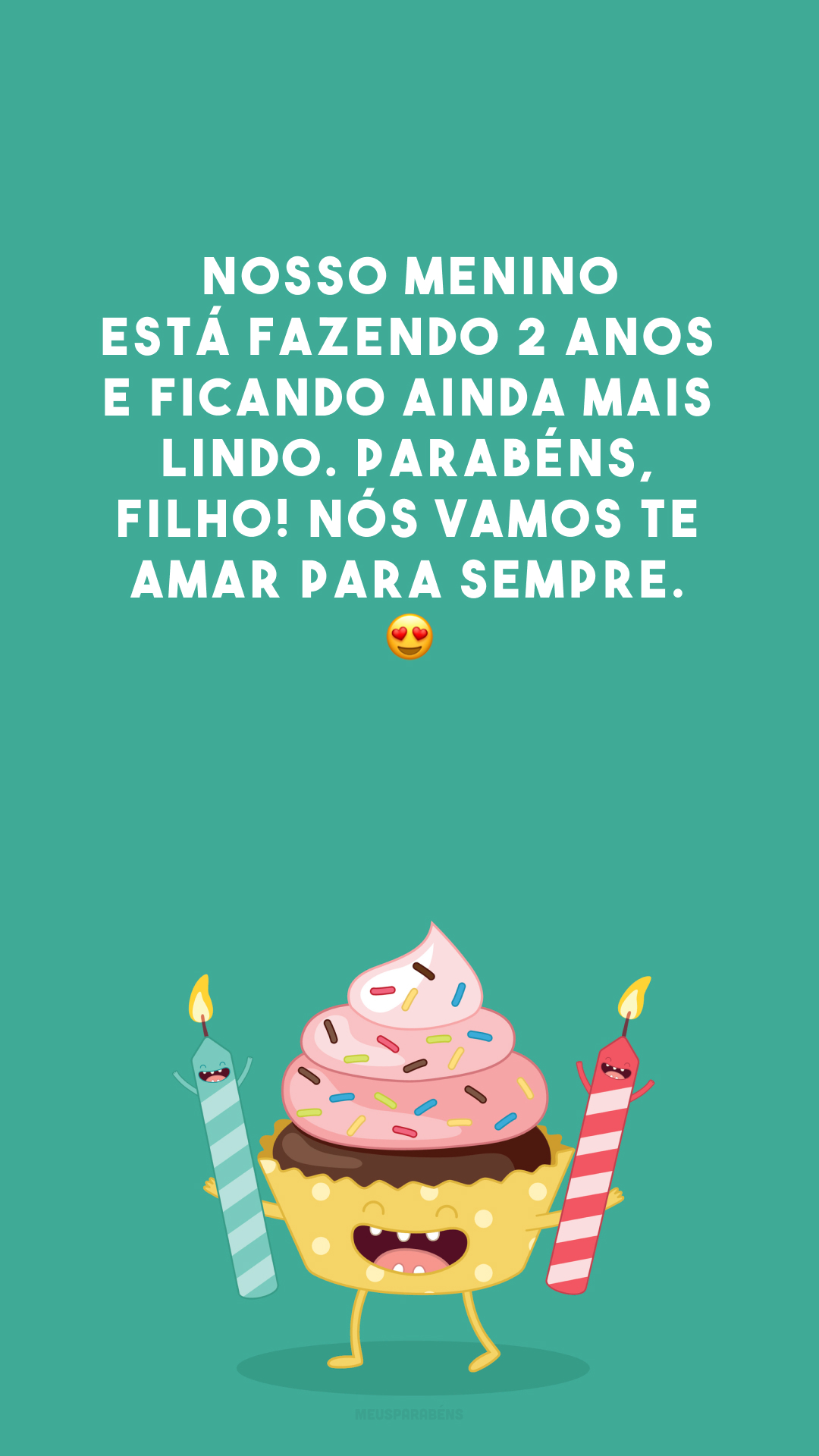 Nosso menino está fazendo 2 anos e ficando ainda mais lindo. Parabéns, filho! Nós vamos te amar para sempre. 😍