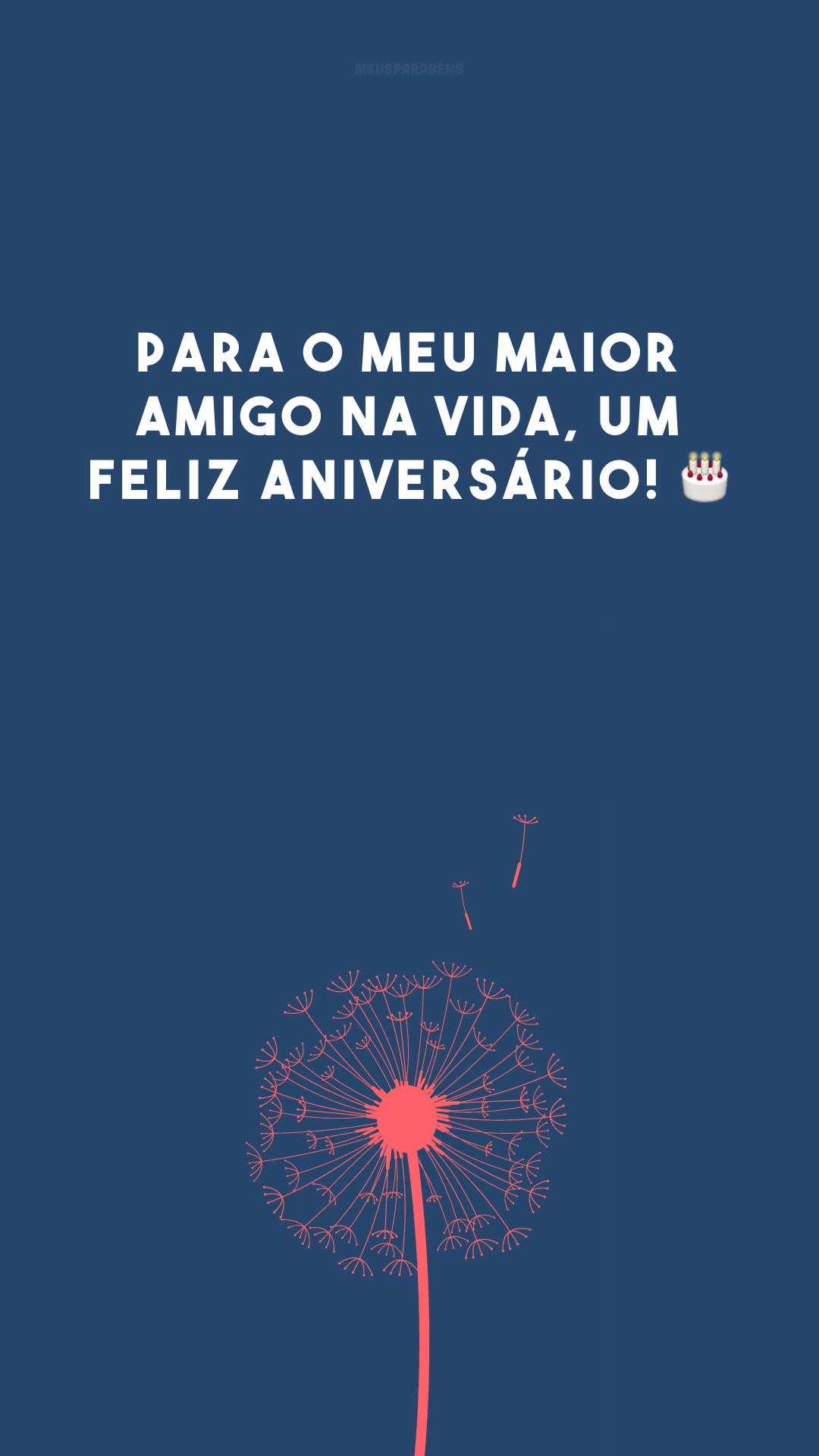 Para o meu maior amigo na vida, um feliz aniversário! 🎂