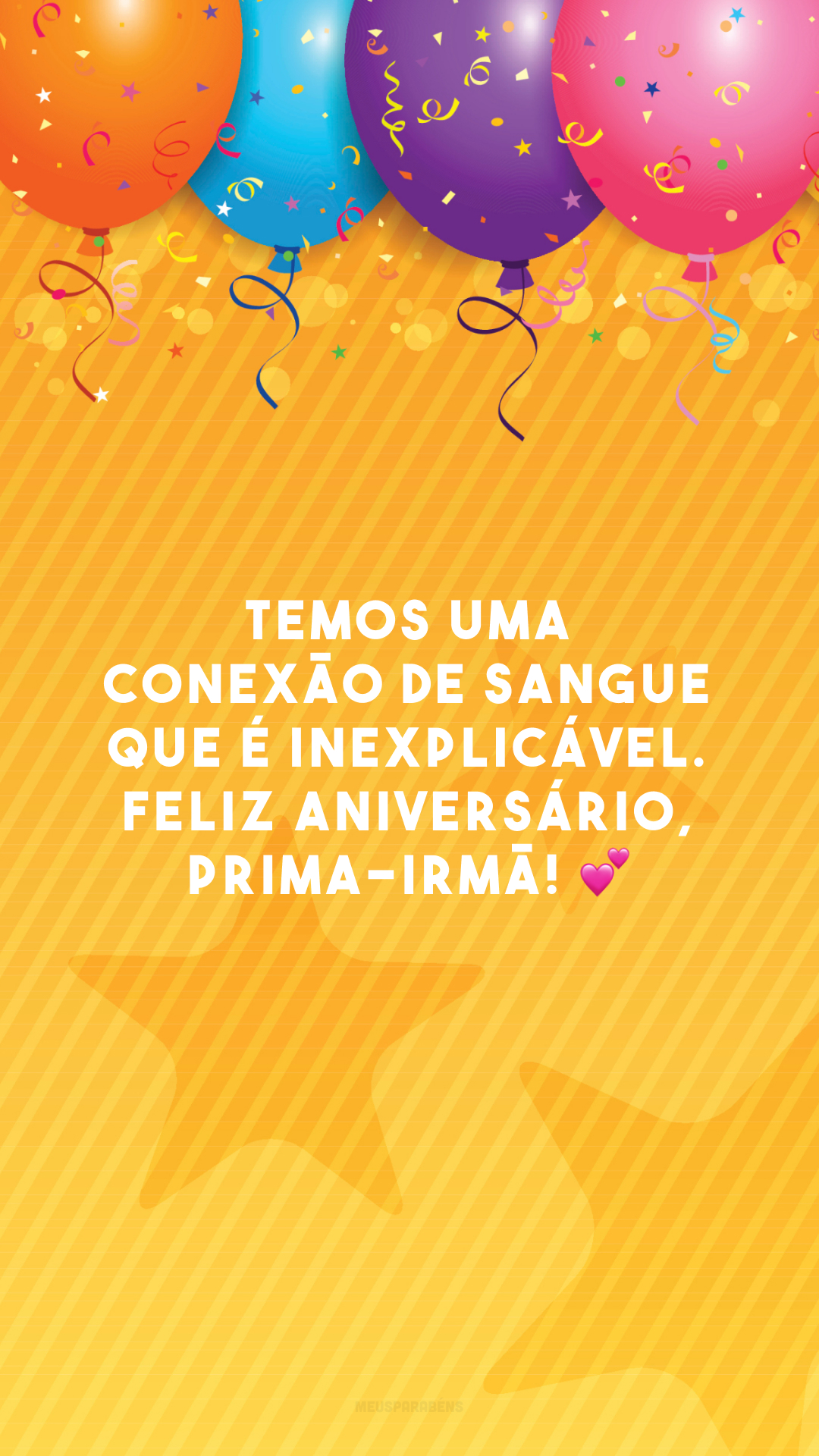 Temos uma conexão de sangue que é inexplicável. Feliz aniversário, prima-irmã! 💕