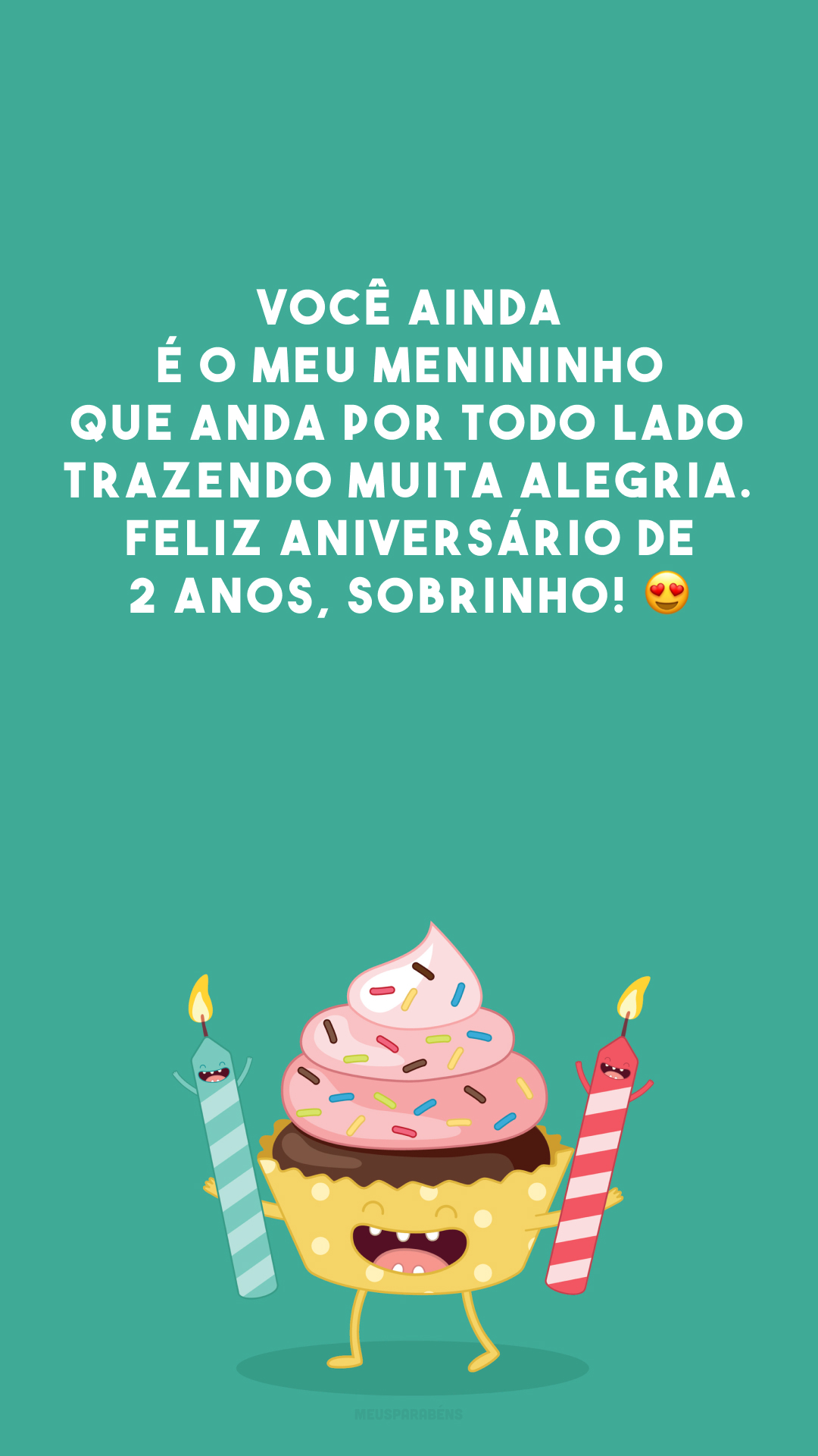 Você ainda é o meu menininho que anda por todo lado trazendo muita alegria. Feliz aniversário de 2 anos, sobrinho! 😍