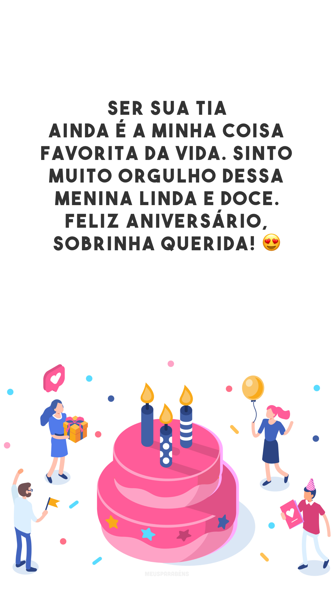 Ser sua tia ainda é a minha coisa favorita da vida. Sinto muito orgulho dessa menina linda e doce. Feliz aniversário, sobrinha querida! 😍