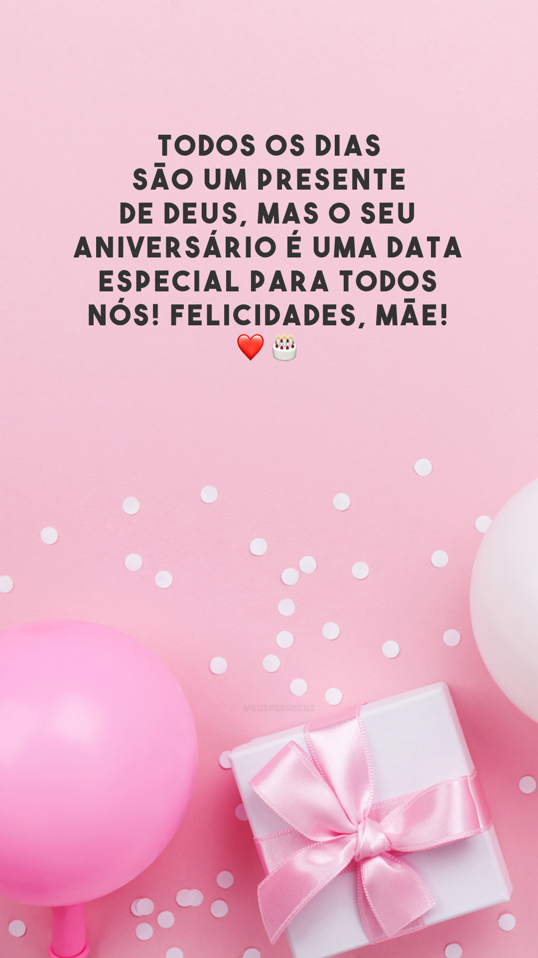 Todos os dias são um presente de Deus, mas o seu aniversário é uma data especial para todos nós! Felicidades, mãe! ❤️🎂