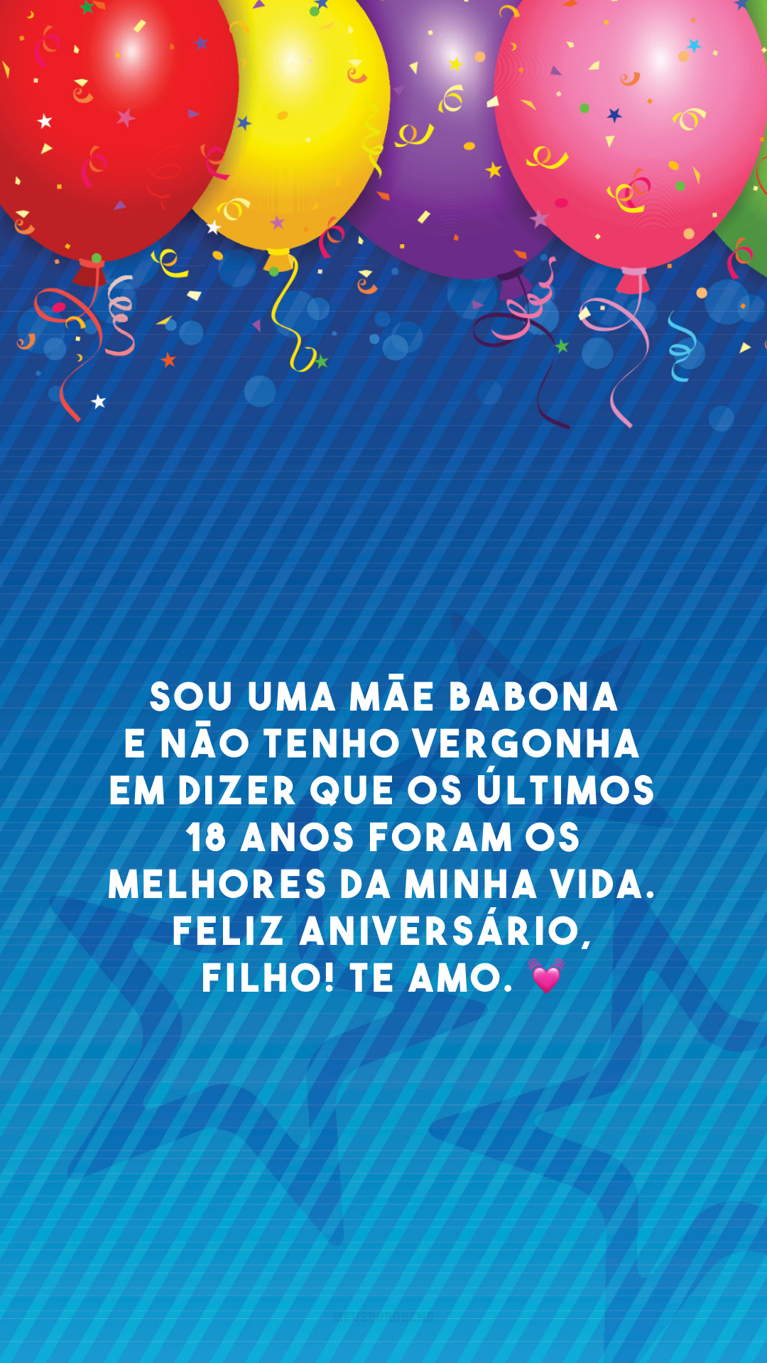 Sou uma mãe babona e não tenho vergonha em dizer que os últimos 18 anos foram os melhores da minha vida. Feliz aniversário, filho! Te amo. 💓