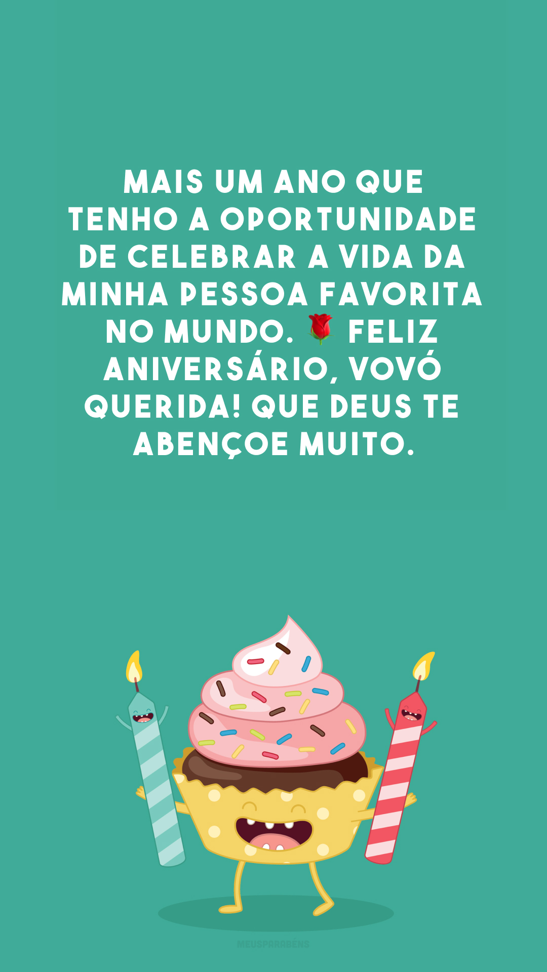 Mais um ano que tenho a oportunidade de celebrar a vida da minha pessoa favorita no mundo. 🌹 Feliz aniversário, vovó querida! Que Deus te abençoe muito.