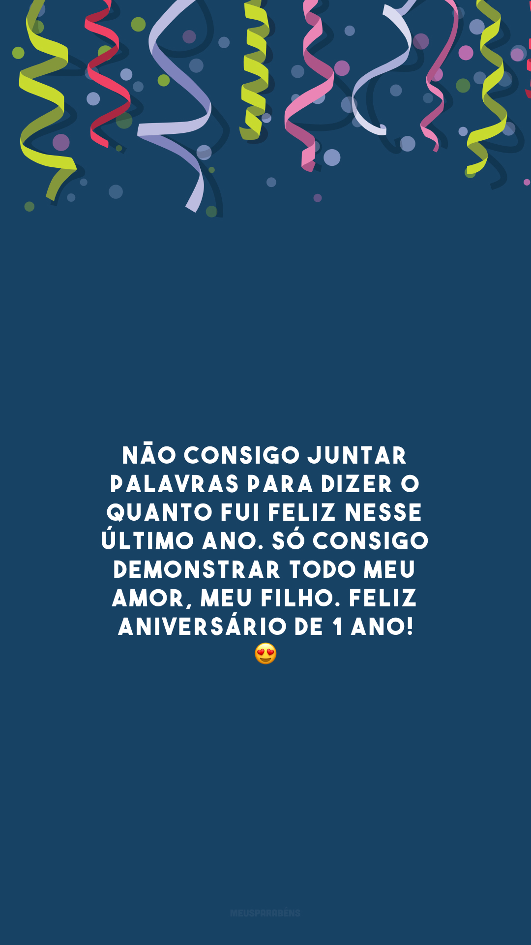 Não consigo juntar palavras para dizer o quanto fui feliz nesse último ano. Só consigo demonstrar todo meu amor, meu filho. Feliz aniversário de 1 ano! 😍