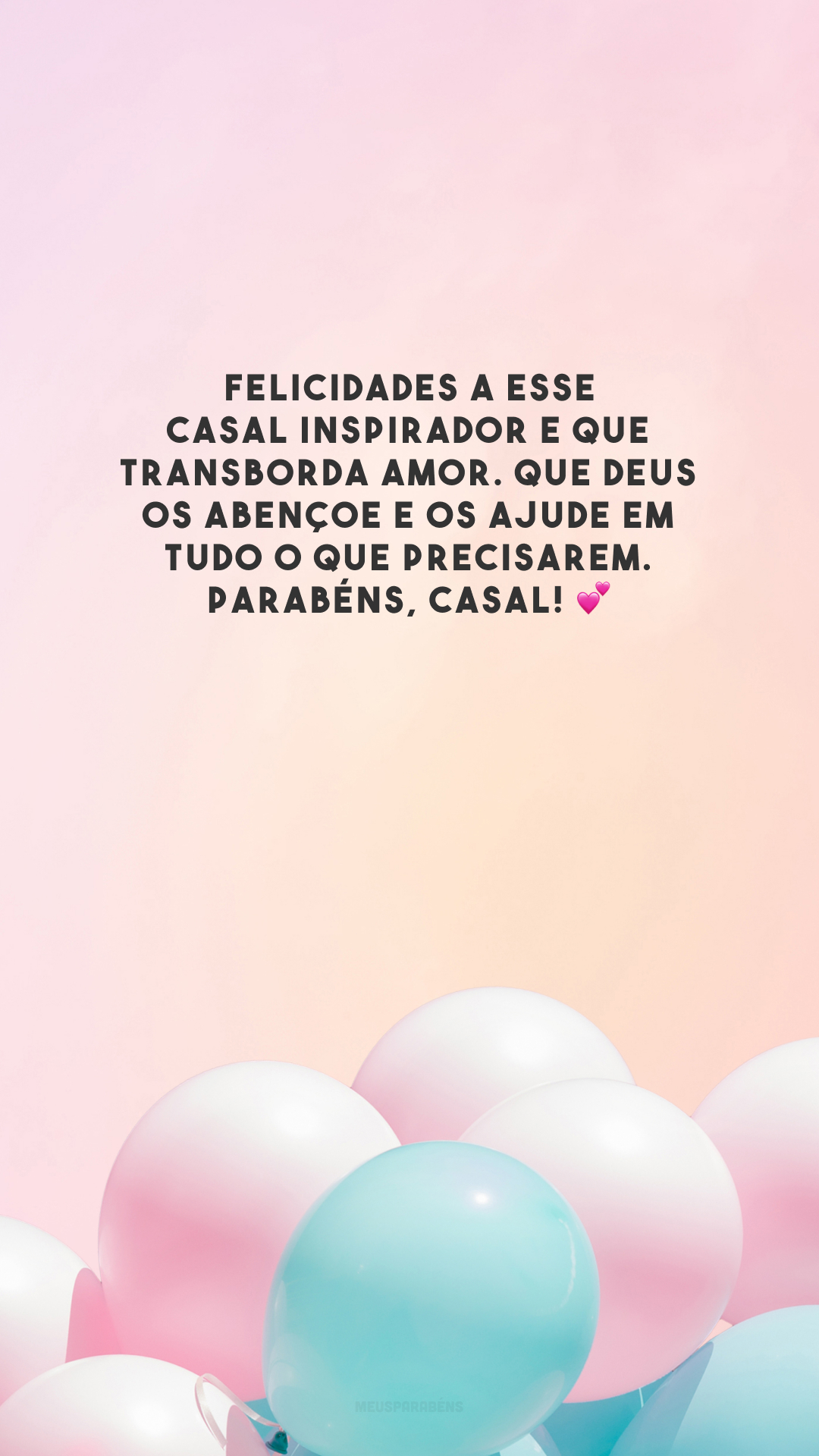 Felicidades a esse casal inspirador e que transborda amor. Que Deus os abençoe e os ajude em tudo o que precisarem. Parabéns, casal! 💕