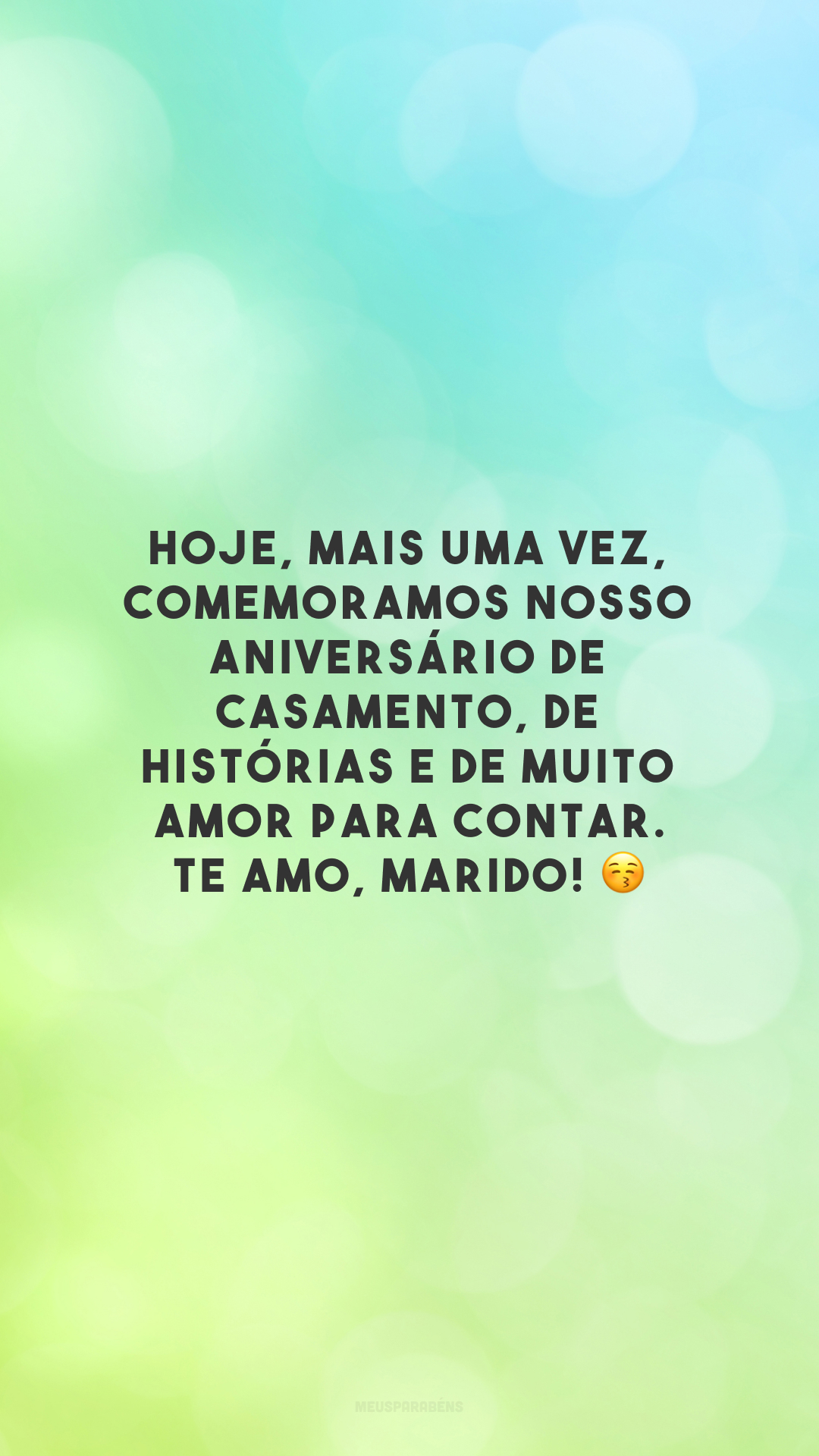 Hoje, mais uma vez, comemoramos nosso aniversário de casamento, de histórias e de muito amor para contar. Te amo, marido! 😚