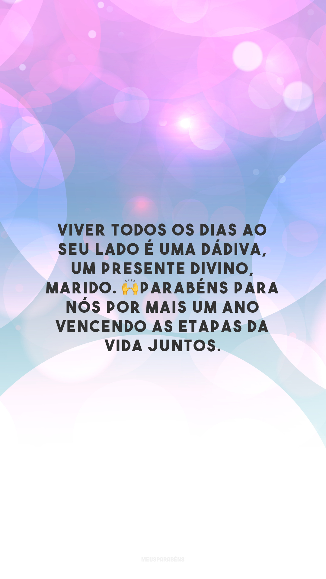 Viver todos os dias ao seu lado é uma dádiva, um presente divino, marido. 🙌Parabéns para nós por mais um ano vencendo as etapas da vida juntos.