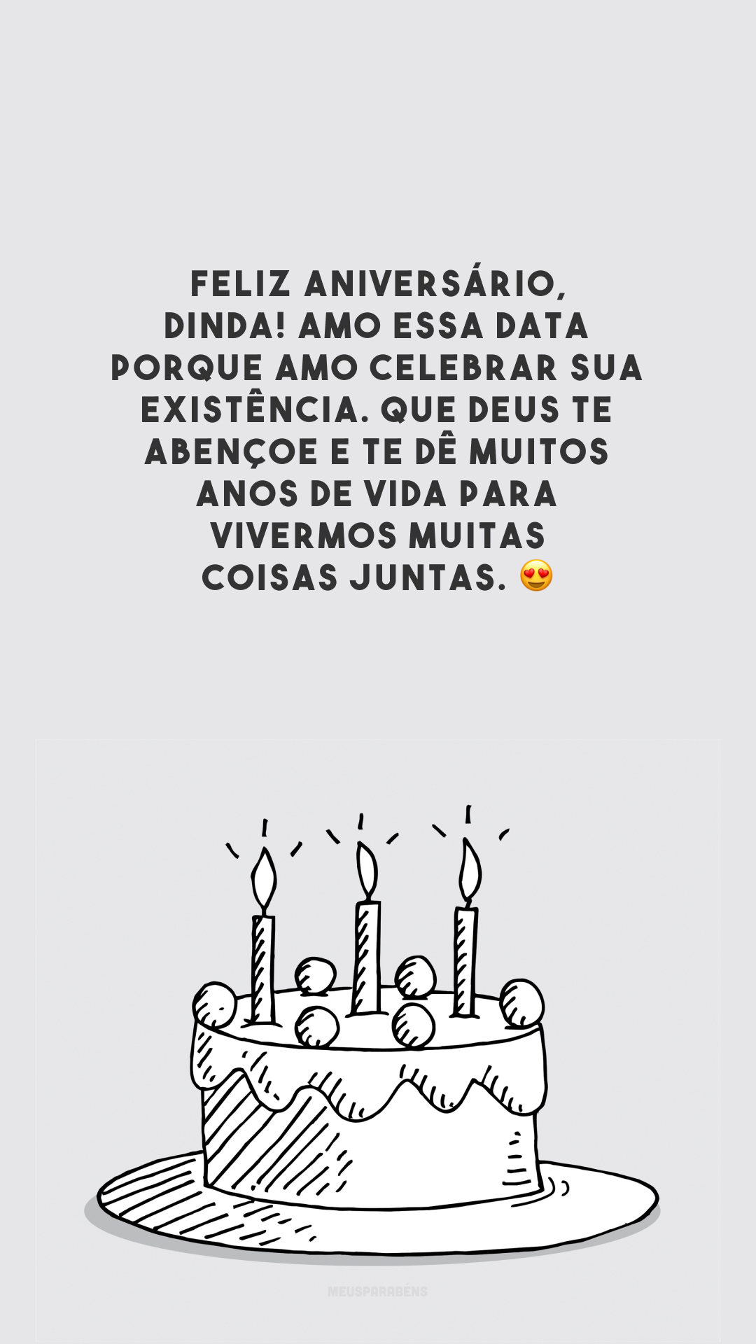 Feliz aniversário, dinda! Amo essa data porque amo celebrar sua existência. Que Deus te abençoe e te dê muitos anos de vida para vivermos muitas coisas juntas. 😍