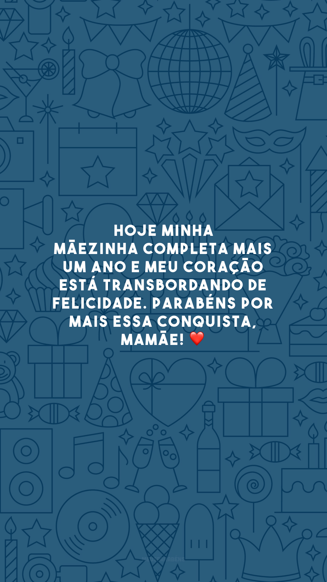 Hoje minha mãezinha completa mais um ano e meu coração está transbordando de felicidade. Parabéns por mais essa conquista, mamãe! ❤️