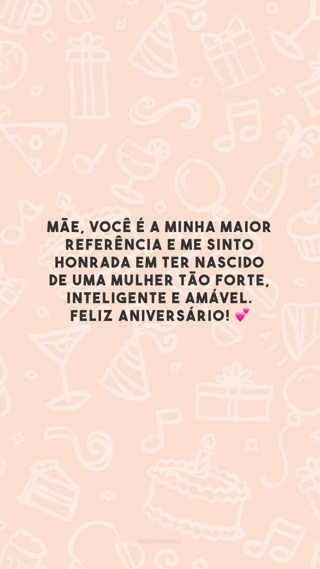 Mãe, você é a minha maior referência e me sinto honrada em ter nascido de uma mulher tão forte, inteligente e amável. Feliz aniversário! 💕