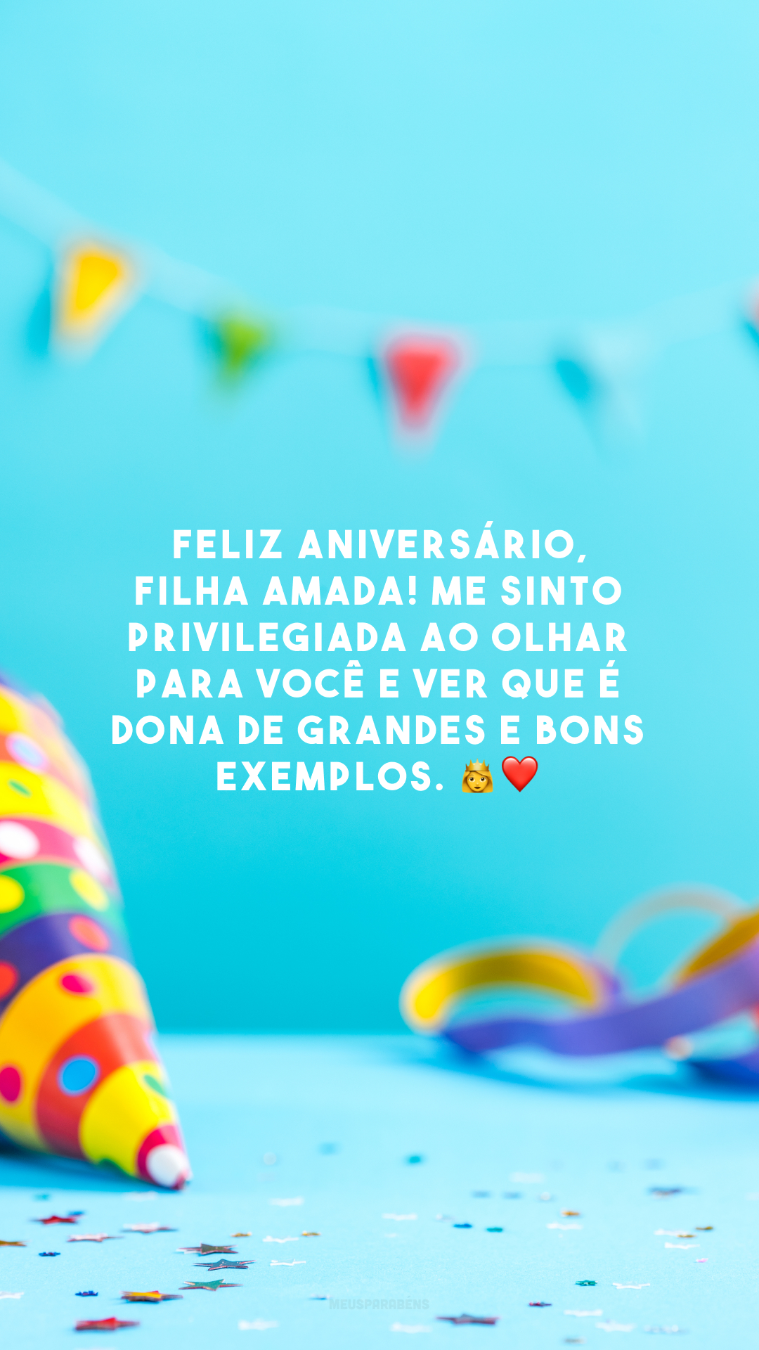 Feliz aniversário, filha amada! Me sinto privilegiada ao olhar para você e ver que é dona de grandes e bons exemplos. 👸❤️