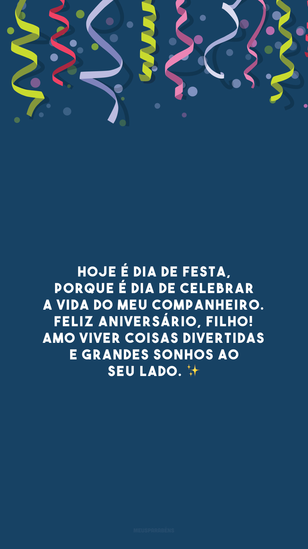 Hoje é dia de festa, porque é dia de celebrar a vida do meu companheiro. Feliz aniversário, filho! Amo viver coisas divertidas e grandes sonhos ao seu lado. ✨