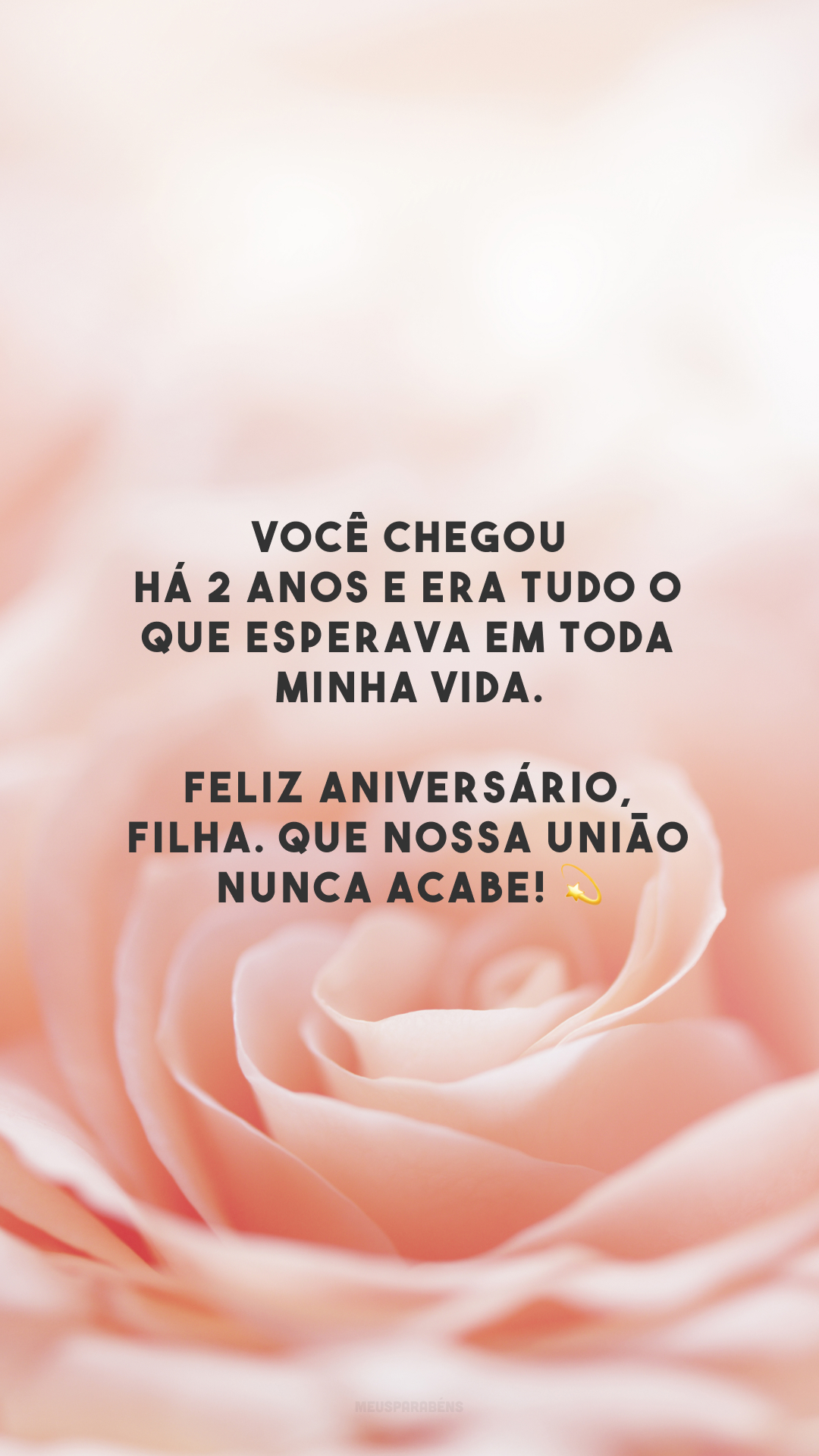 Você chegou há 2 anos e era tudo o que esperava em toda minha vida. Feliz aniversário, filha. Que nossa união nunca acabe! 💫