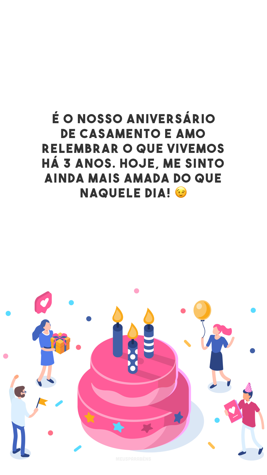 É o nosso aniversário de casamento e amo relembrar o que vivemos há 3 anos. Hoje, me sinto ainda mais amada do que naquele dia! 😉