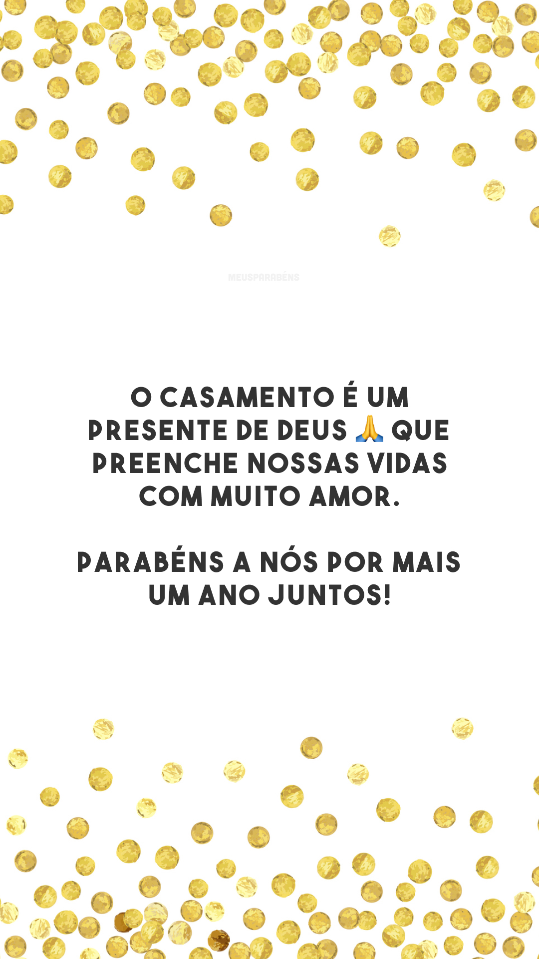 O casamento é um presente de Deus 🙏 que preenche nossas vidas com muito amor. Parabéns a nós por mais um ano juntos!