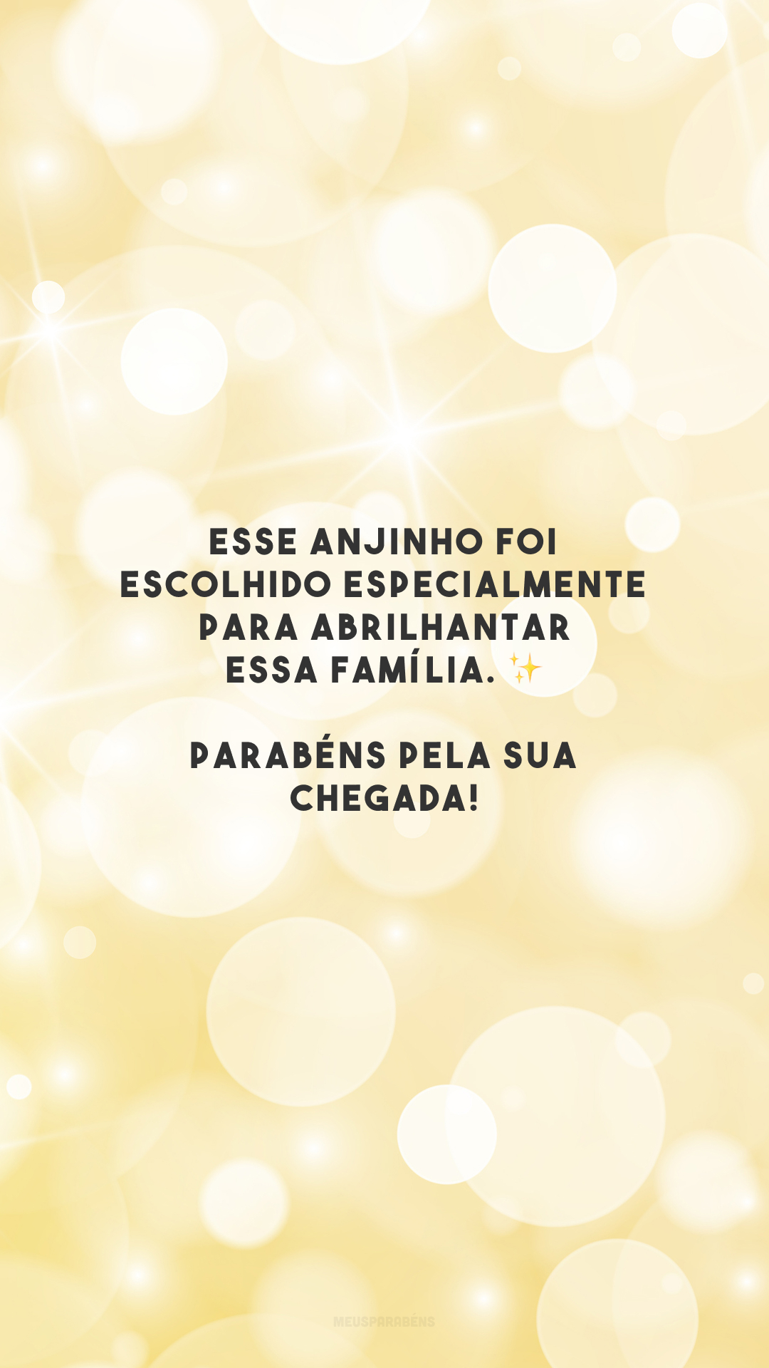 Esse anjinho foi escolhido especialmente para abrilhantar essa família. ✨ Parabéns pela sua chegada!