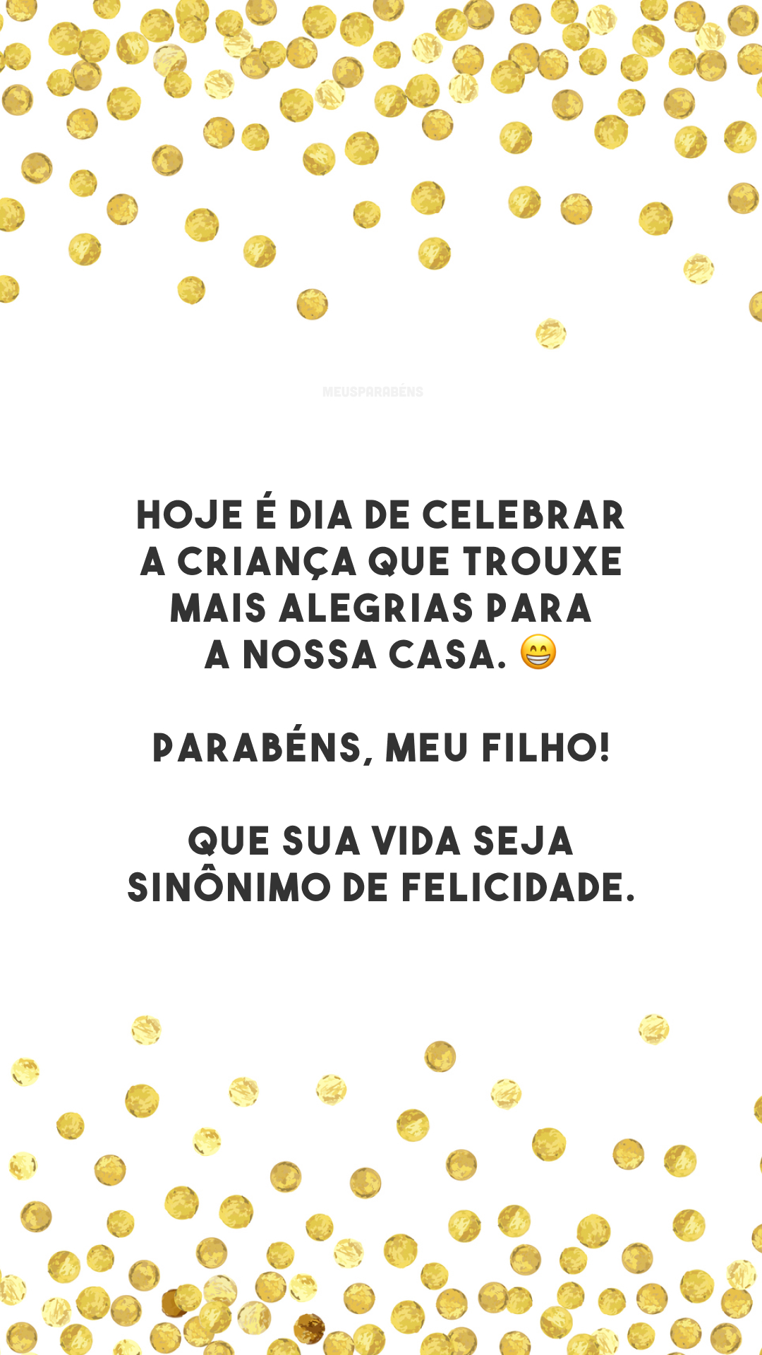 Hoje é dia de celebrar a criança que trouxe mais alegrias para a nossa casa. 😁 Parabéns, meu filho! Que sua vida seja sinônimo de felicidade.