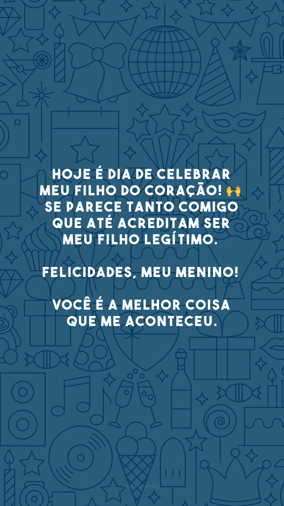 Hoje é dia de celebrar meu filho do coração! 🙌 Se parece tanto comigo que até acreditam ser meu filho legítimo. Felicidades, meu menino! Você é a melhor coisa que me aconteceu.