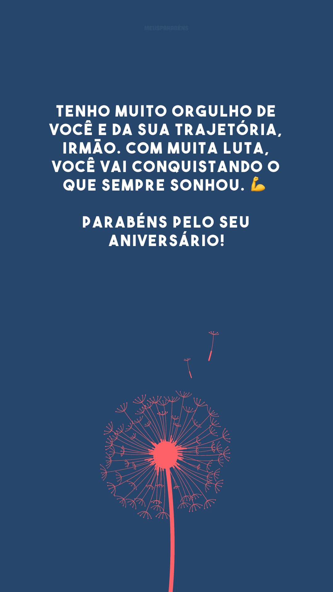 Tenho muito orgulho de você e da sua trajetória, irmão. Com muita luta, você vai conquistando o que sempre sonhou. 💪 Parabéns pelo seu aniversário!